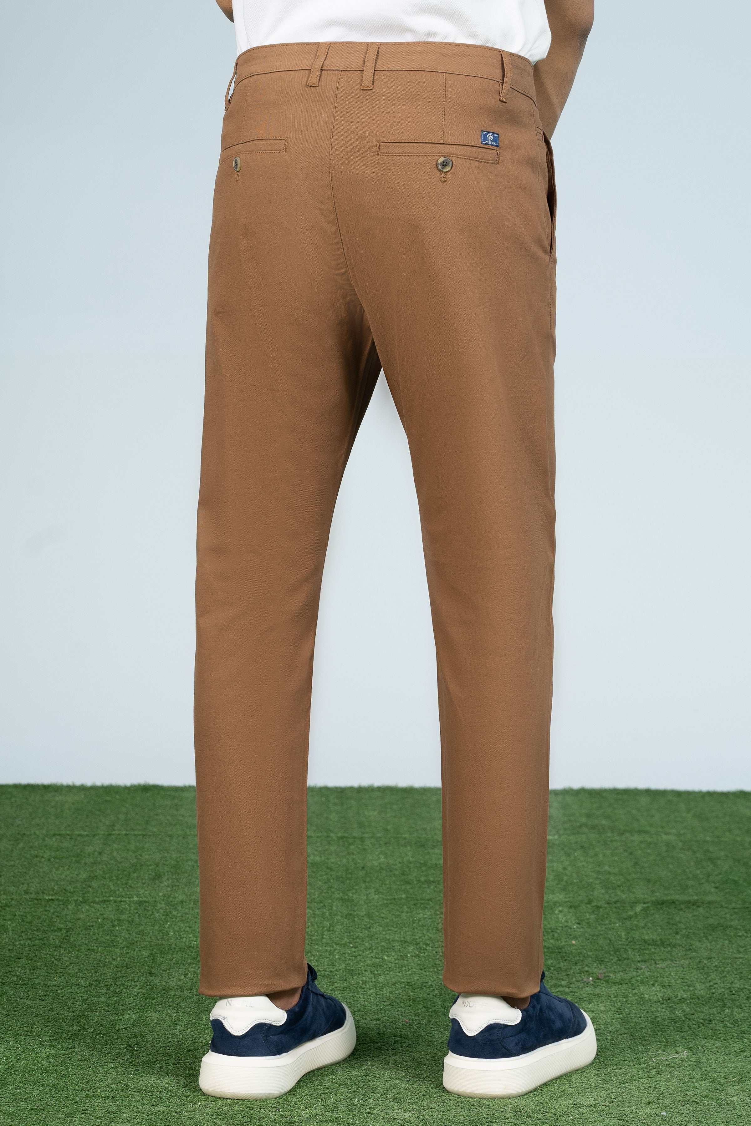 CASUAL PANT CROSS POCKET CAMEL at Charcoal Clothing