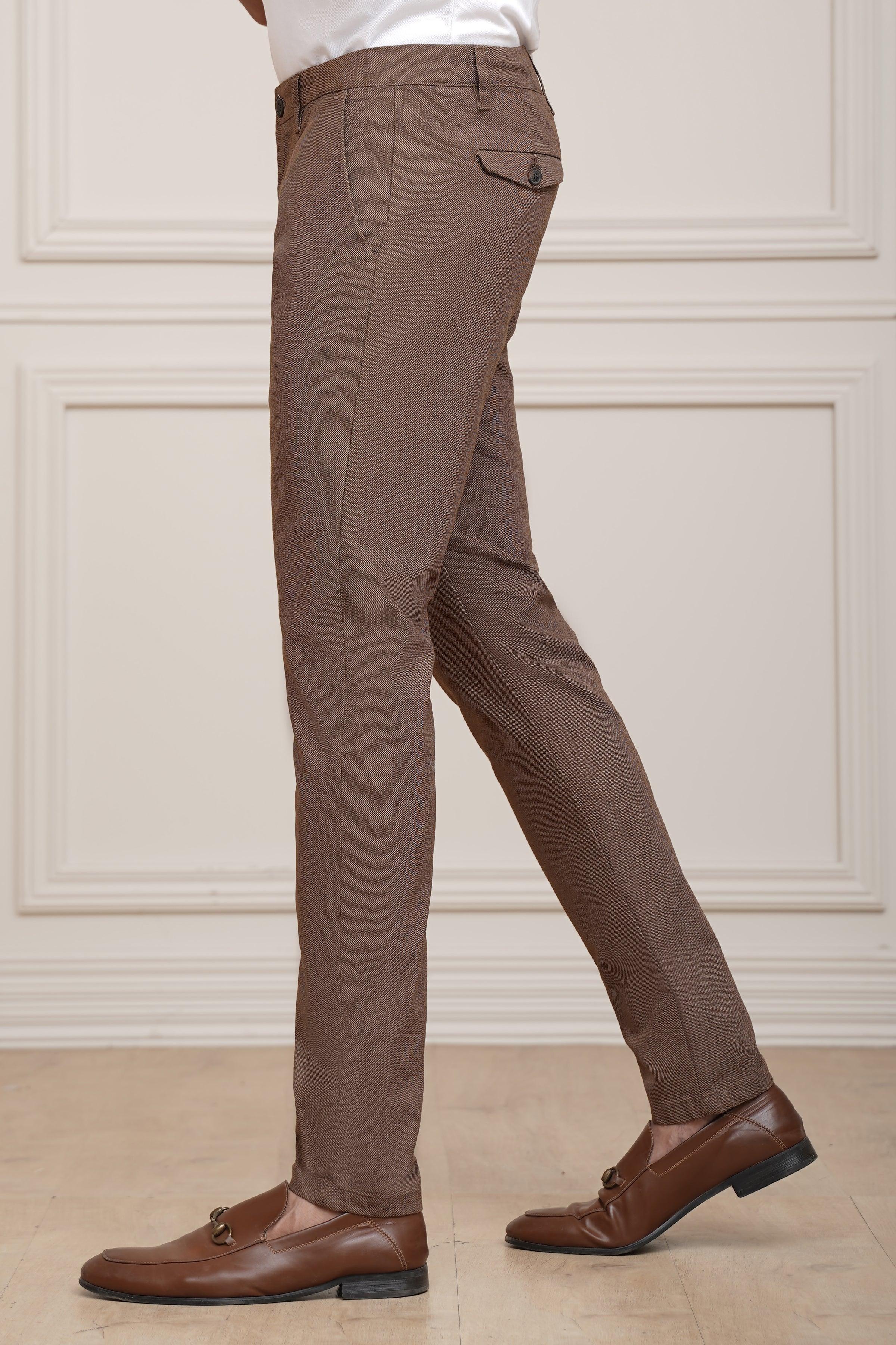 CASUAL PANT CROSS POCKET CAMEL at Charcoal Clothing