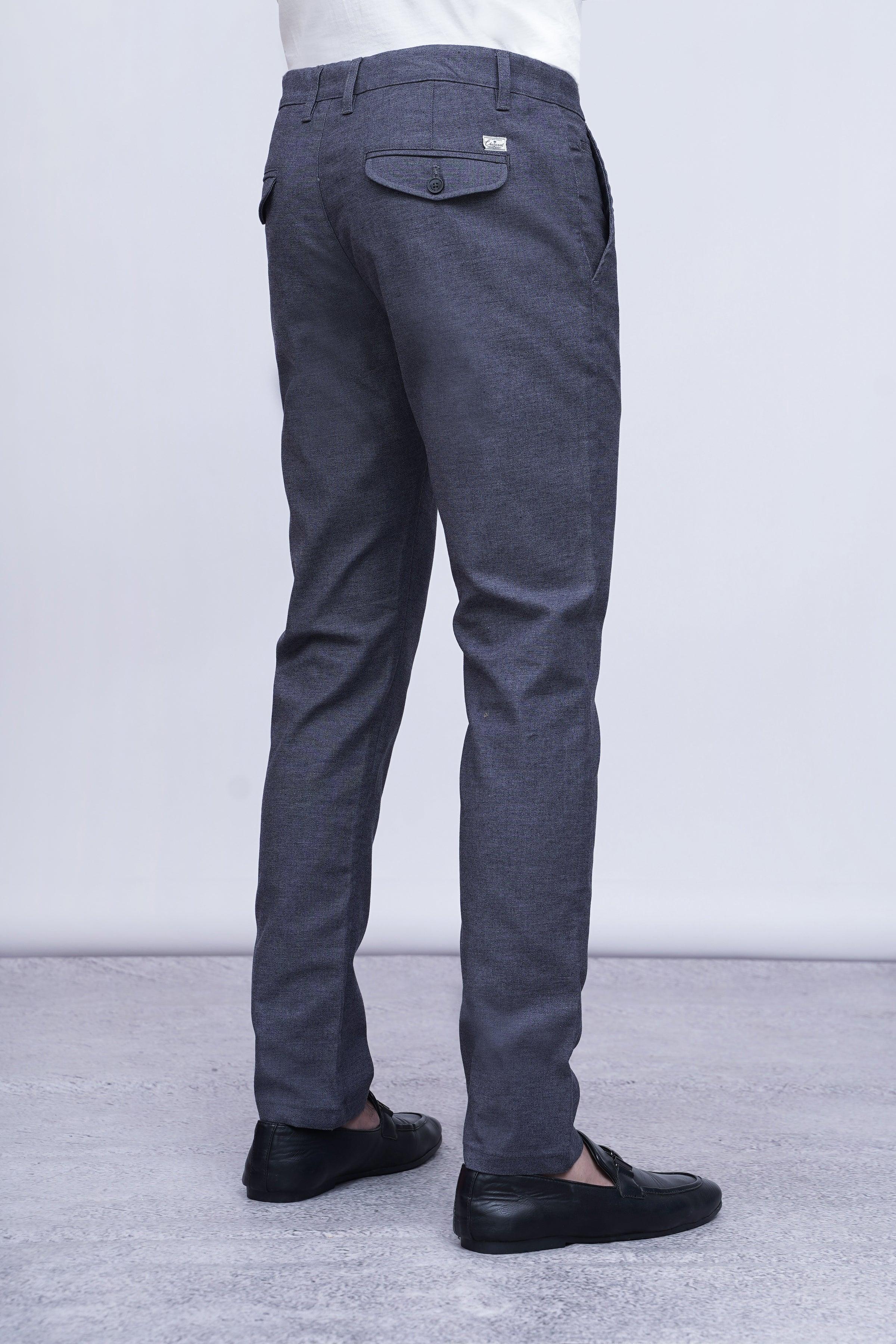 CASUAL PANT CROSS POCKET  DARK BLUE at Charcoal Clothing