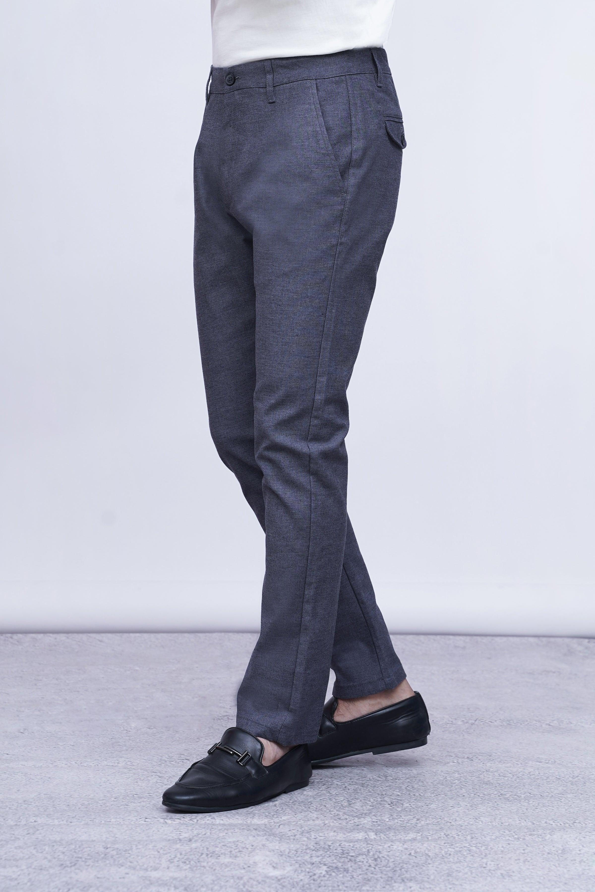 CASUAL PANT CROSS POCKET  DARK BLUE at Charcoal Clothing