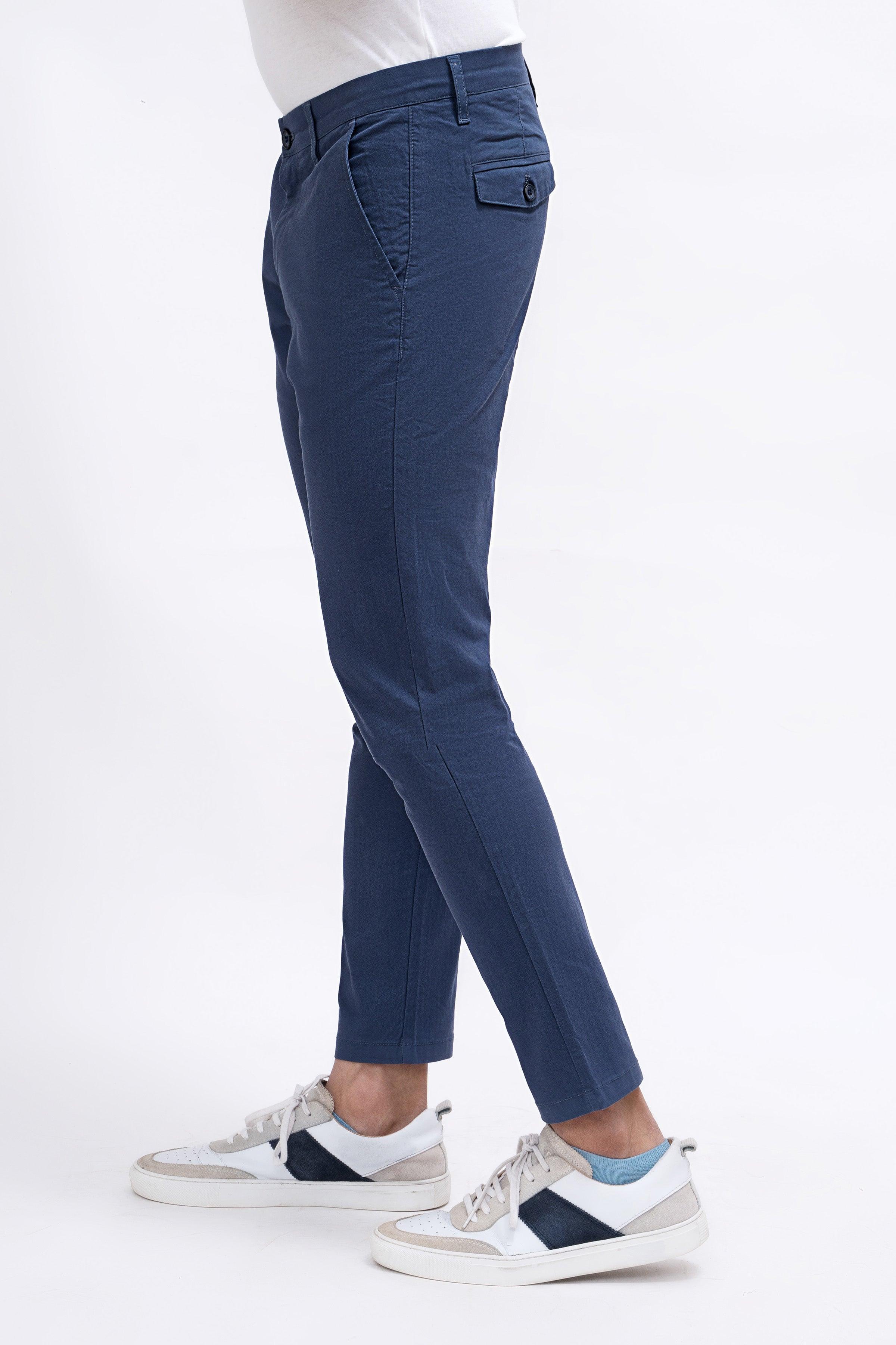 CASUAL PANT CROSS POCKET DARK BLUE at Charcoal Clothing