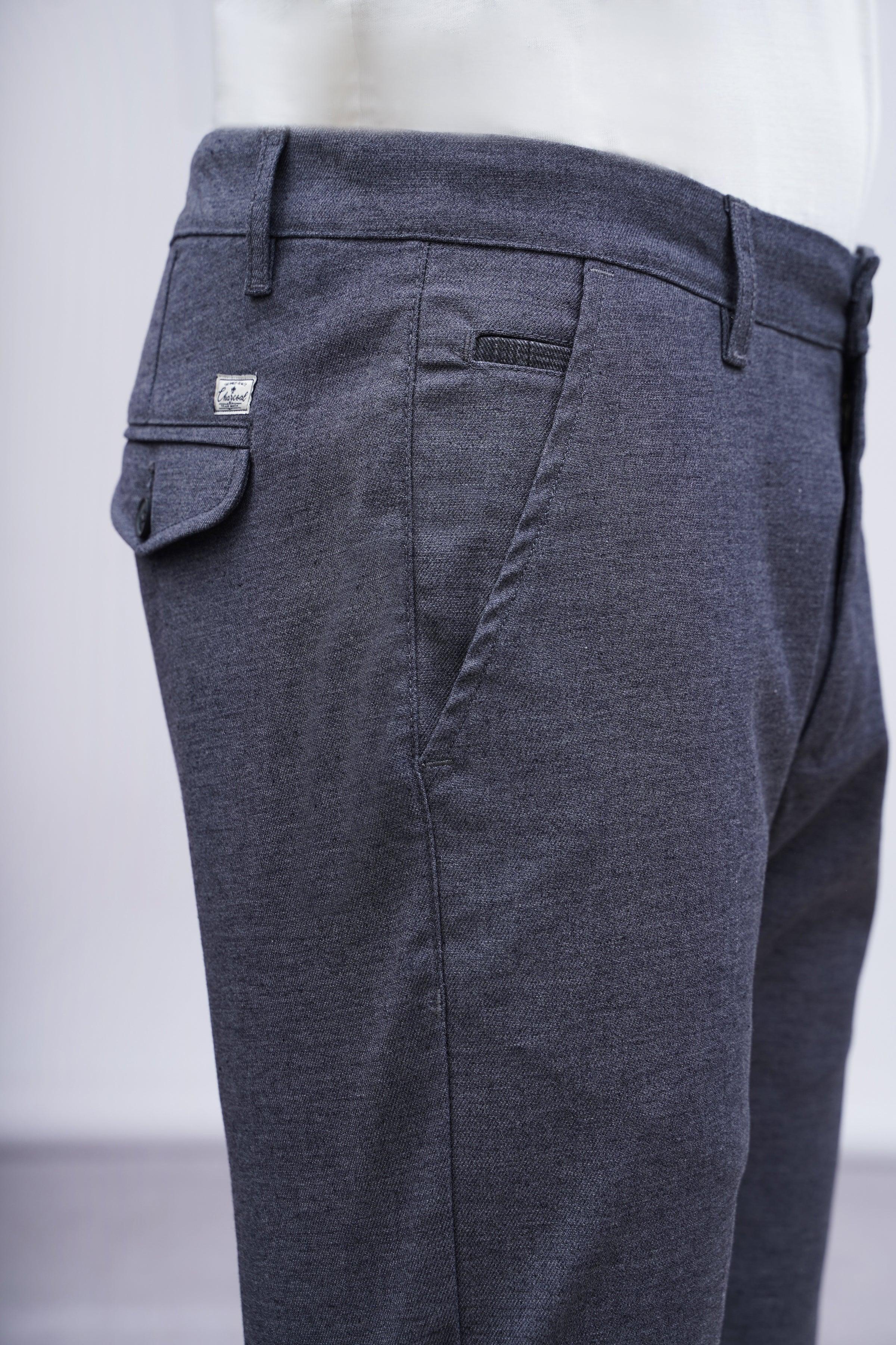 CASUAL PANT CROSS POCKET  DARK BLUE at Charcoal Clothing