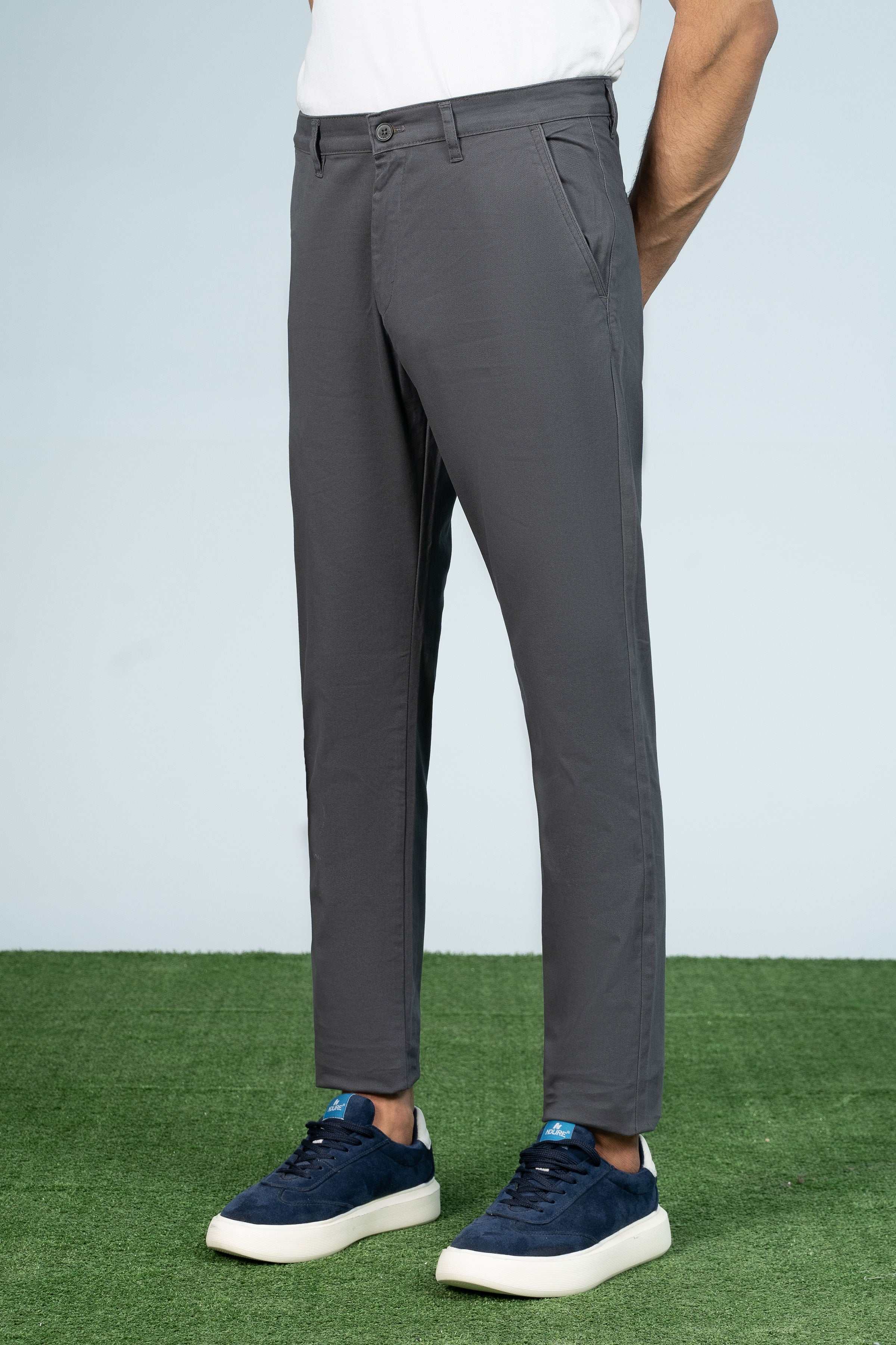 CASUAL PANT CROSS POCKET DARK GREY at Charcoal Clothing