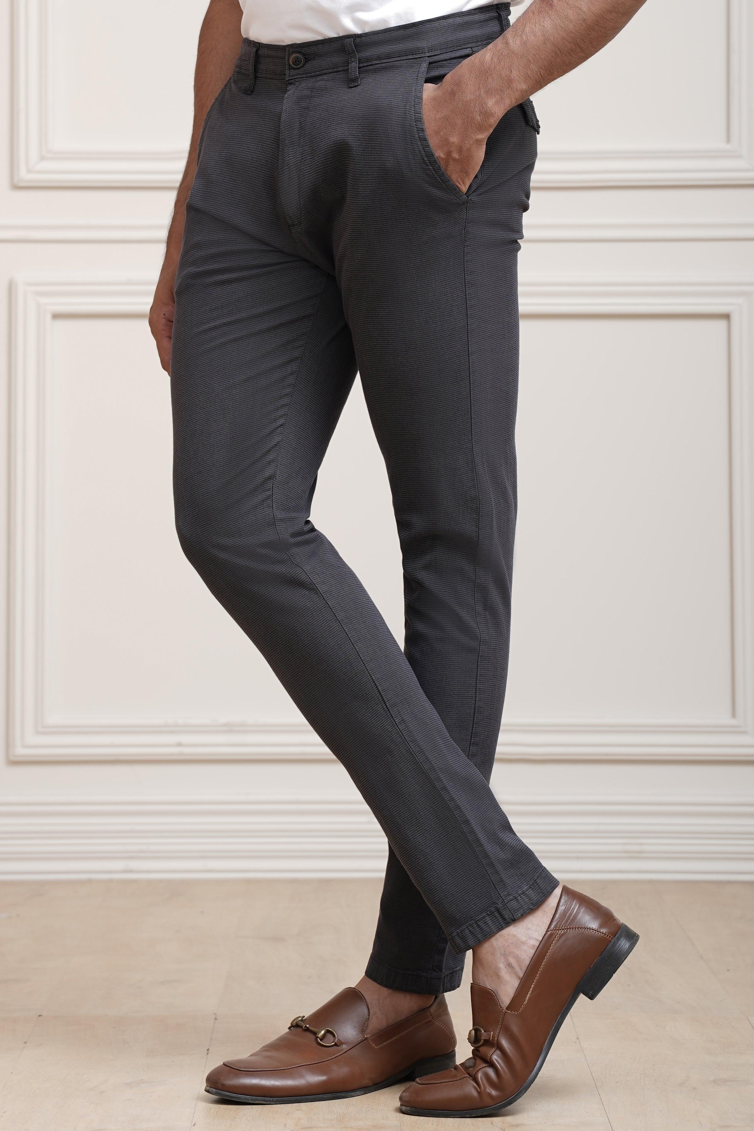 CASUAL PANT CROSS POCKET DARK GREY at Charcoal Clothing