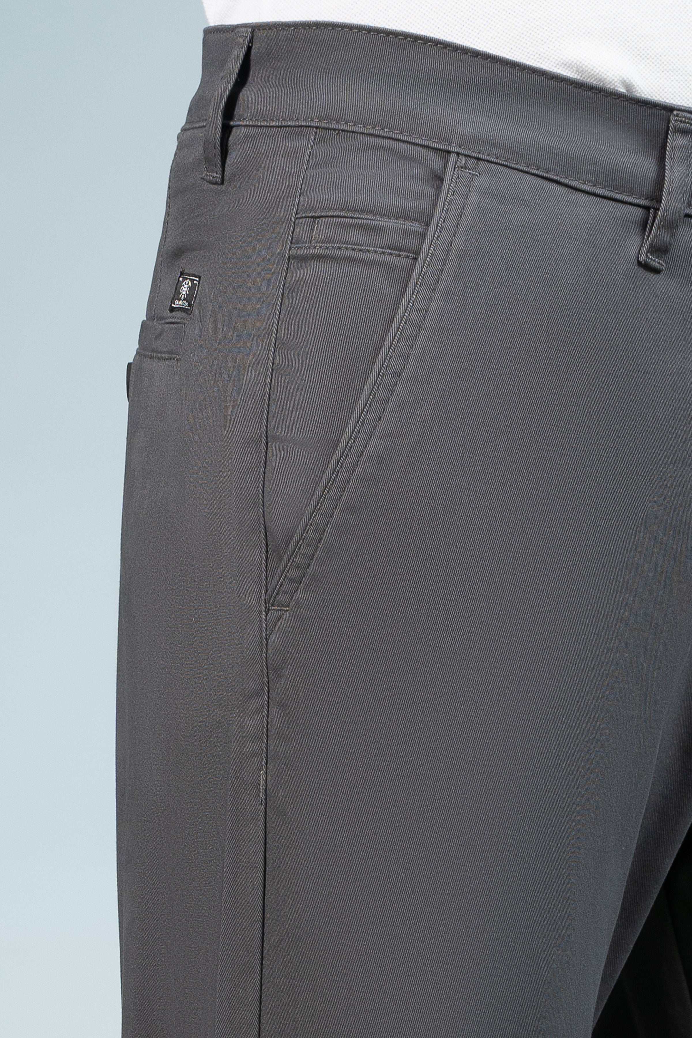 CASUAL PANT CROSS POCKET DARK GREY at Charcoal Clothing
