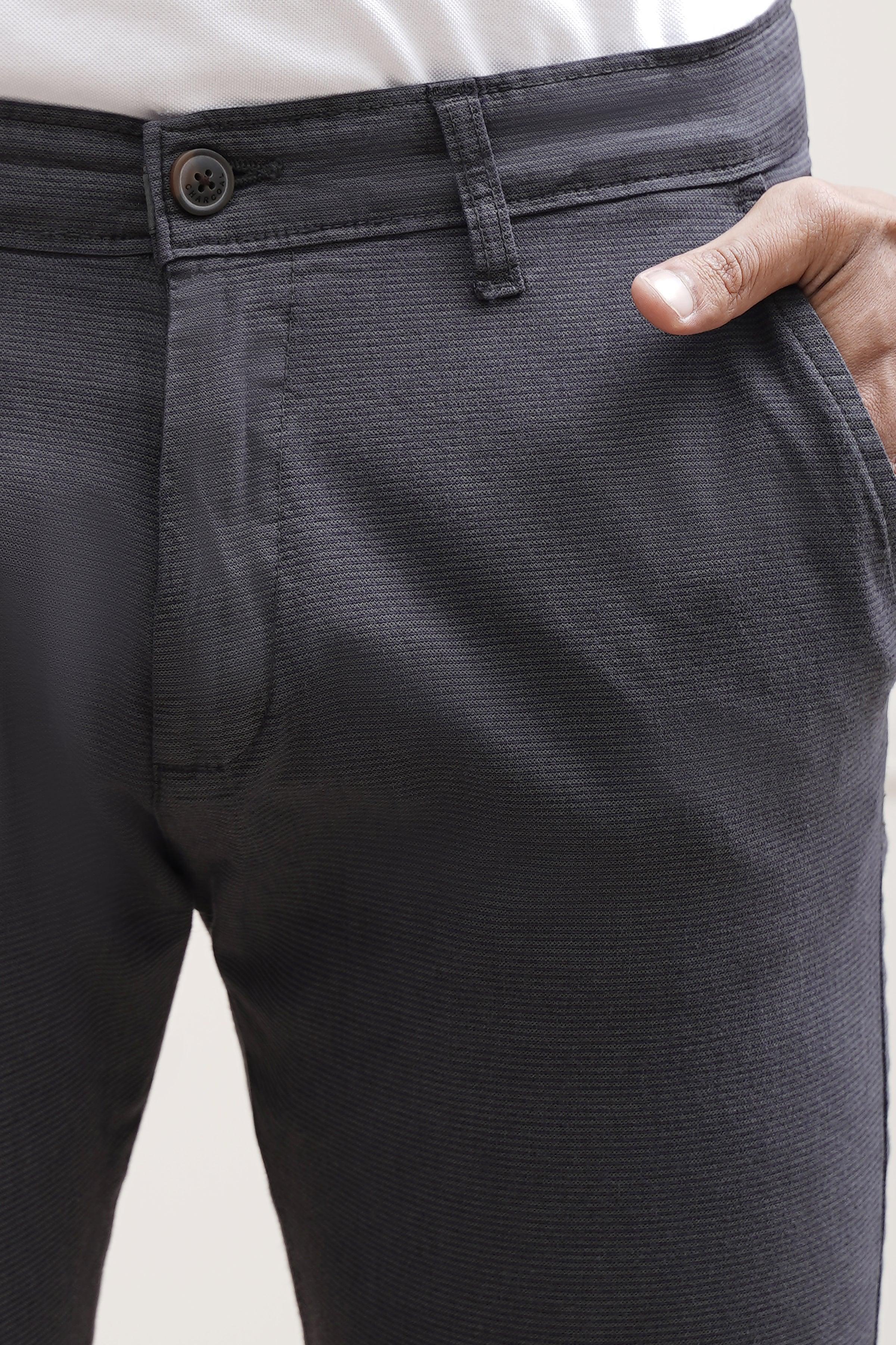 CASUAL PANT CROSS POCKET DARK GREY at Charcoal Clothing