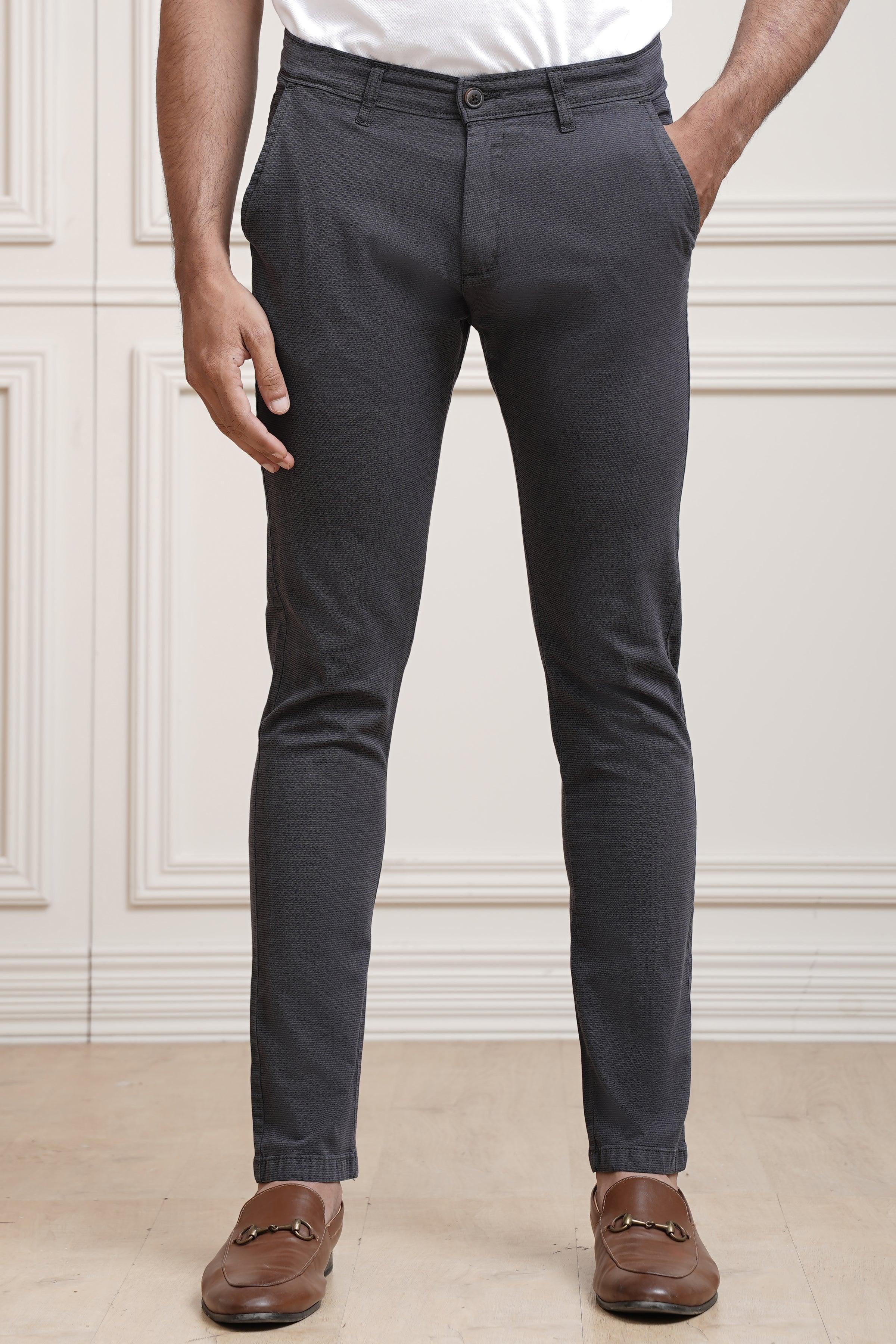 CASUAL PANT CROSS POCKET DARK GREY at Charcoal Clothing