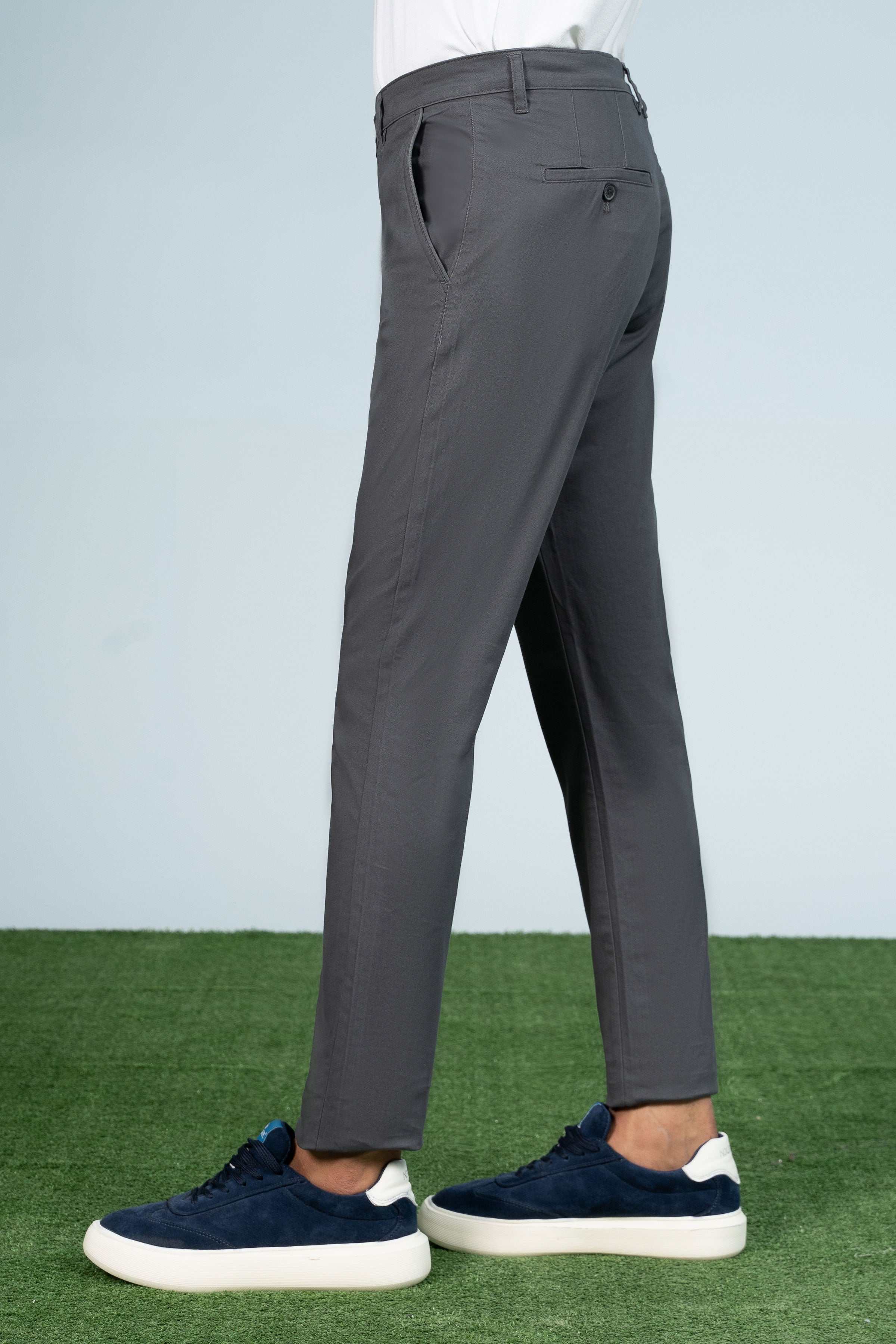 CASUAL PANT CROSS POCKET DARK GREY at Charcoal Clothing
