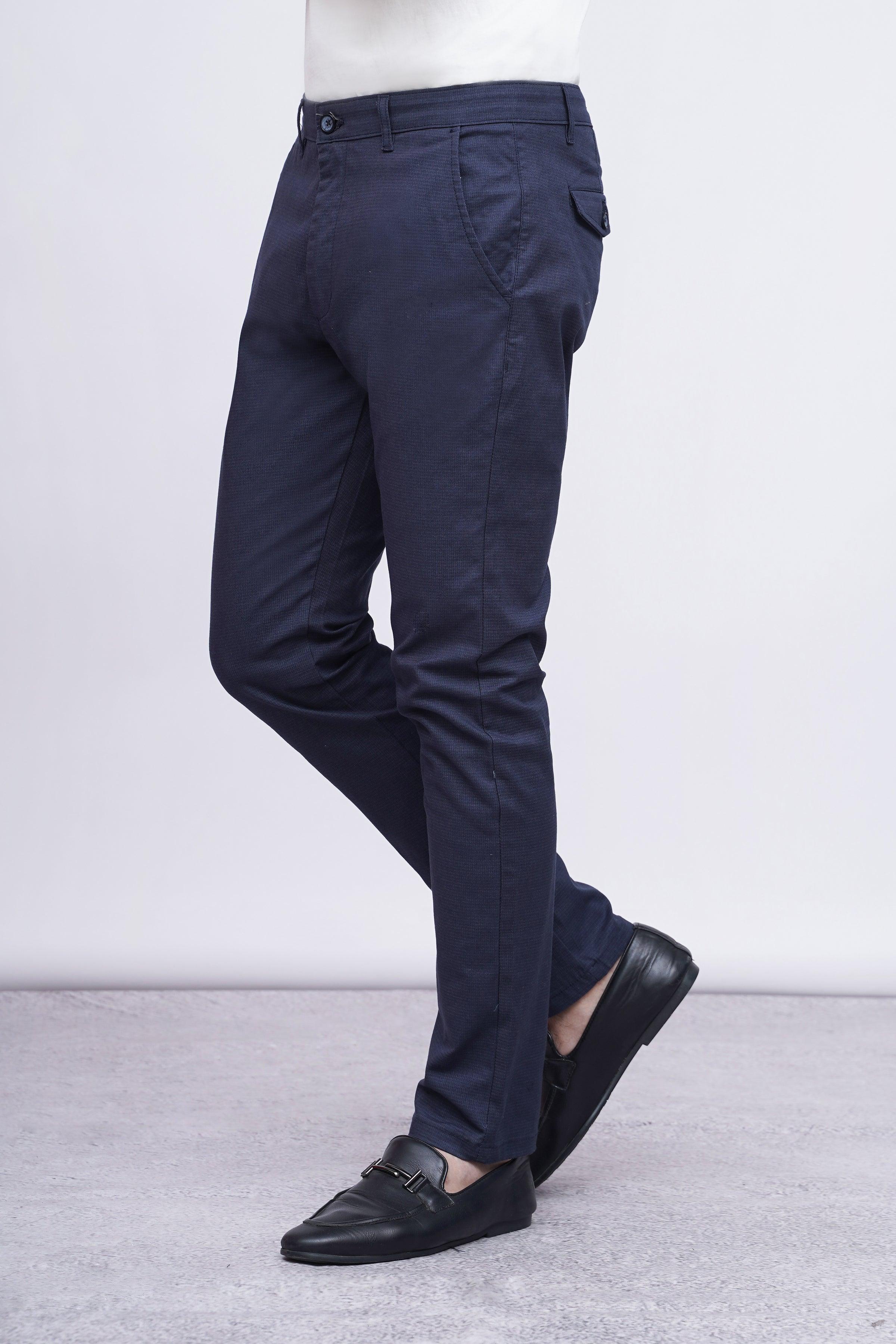 CASUAL PANT CROSS POCKET DARK NAVY at Charcoal Clothing