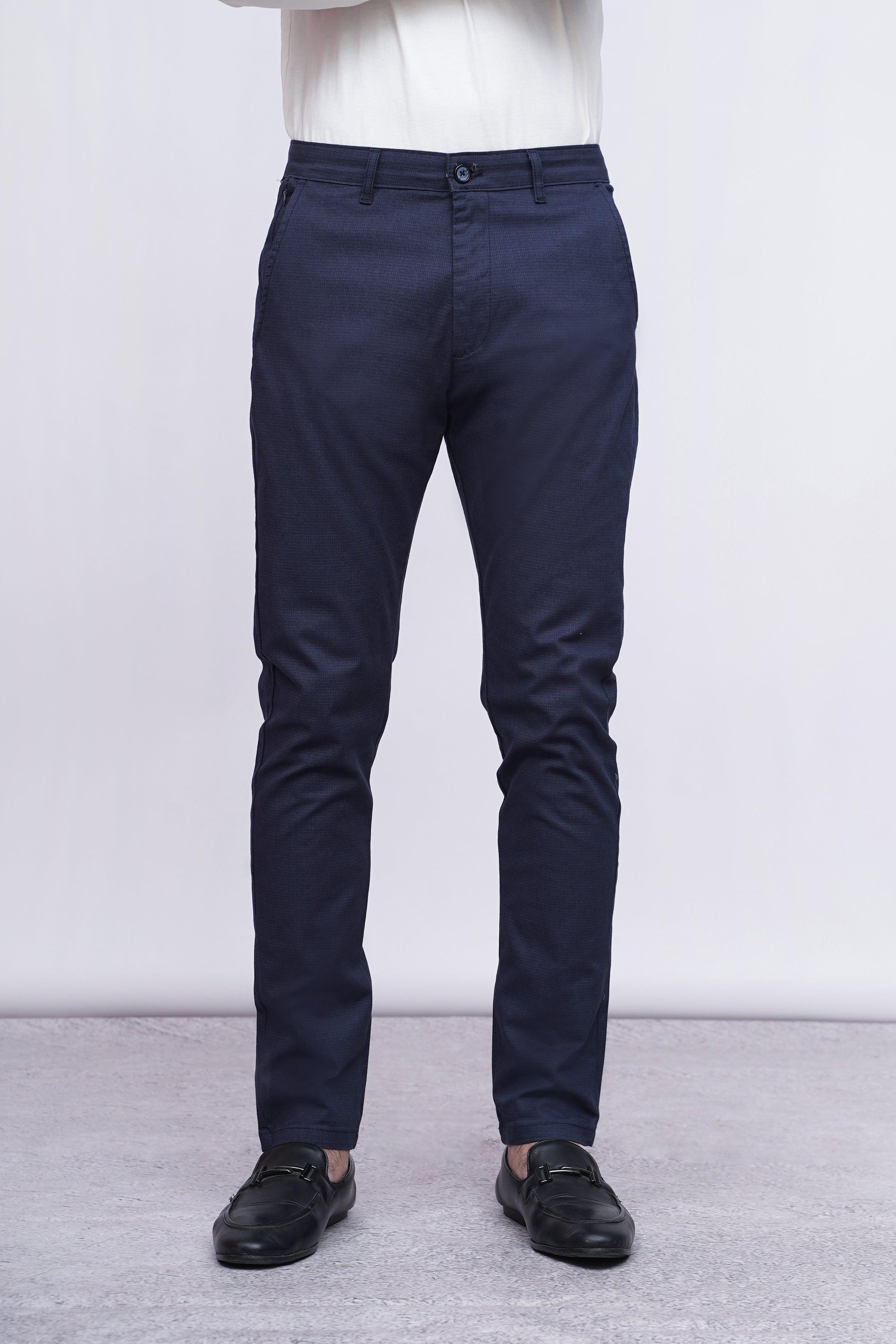 CASUAL PANT CROSS POCKET DARK NAVY at Charcoal Clothing