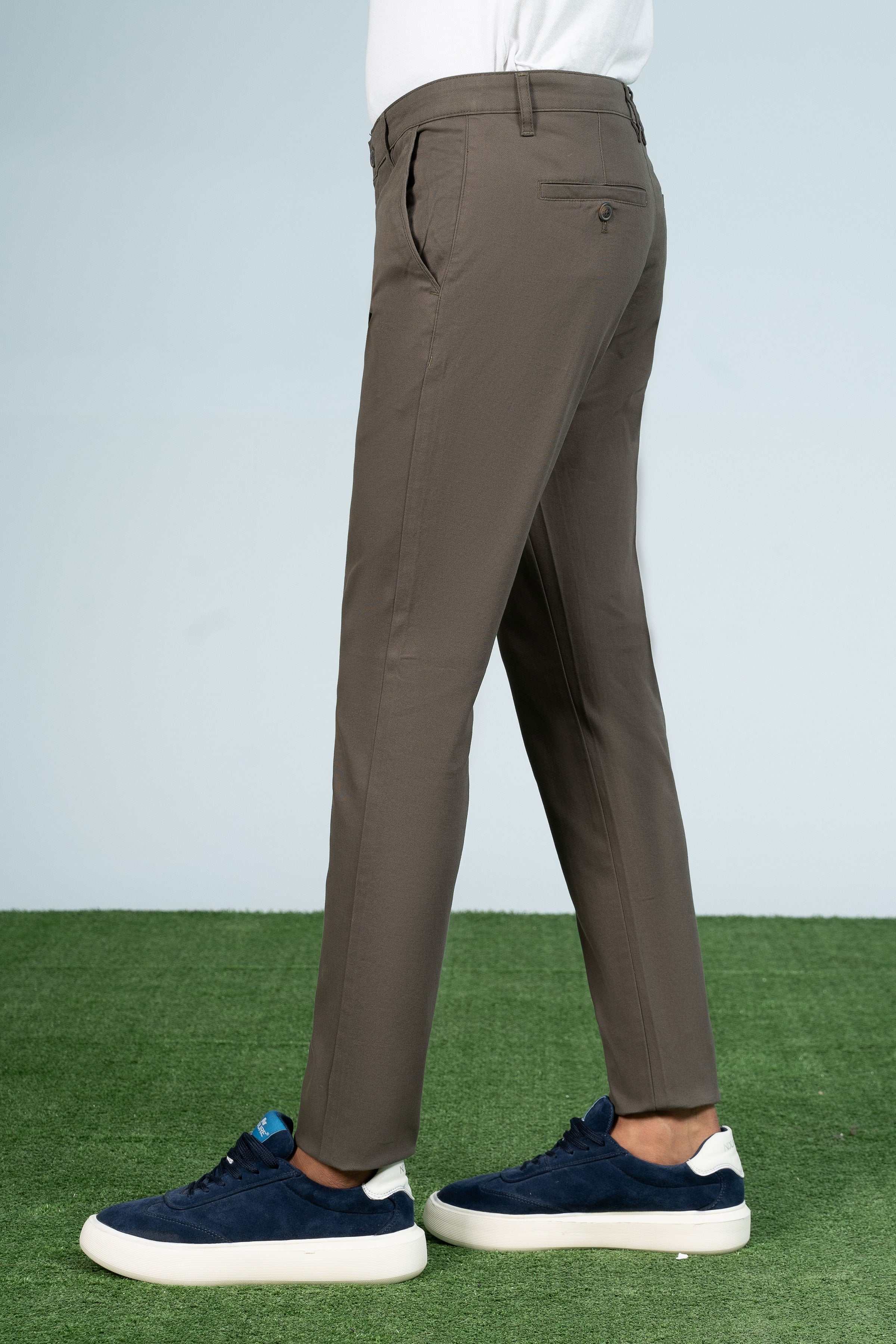 CASUAL PANT CROSS POCKET DARK OLIVE at Charcoal Clothing