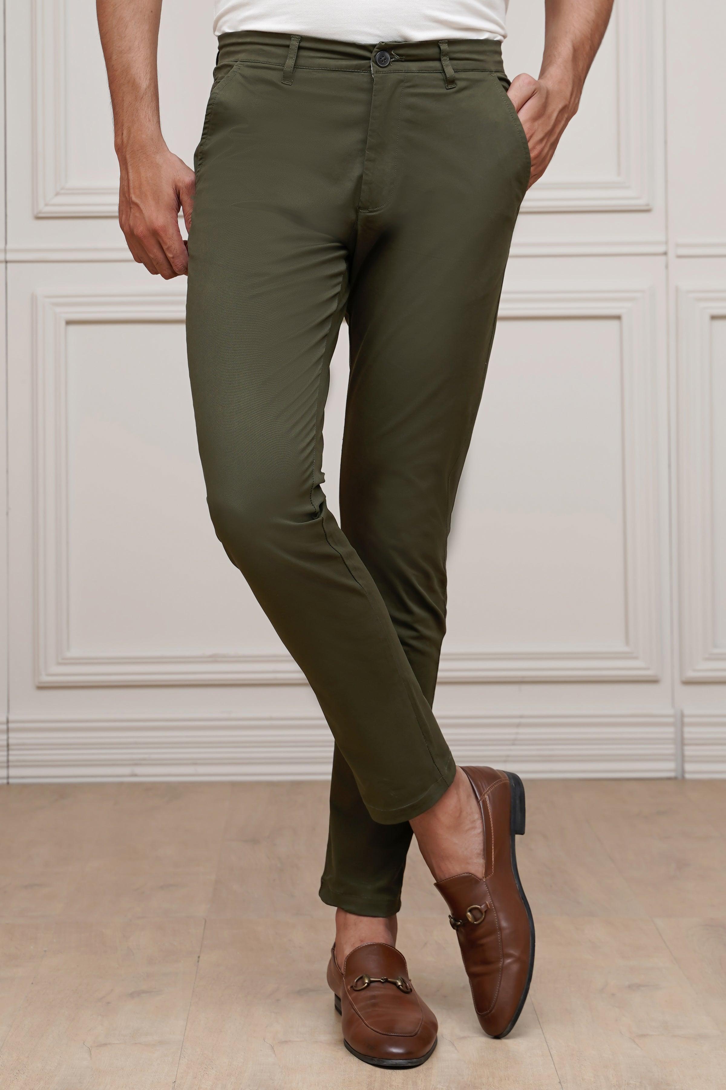 CASUAL PANT CROSS POCKET GREEN at Charcoal Clothing