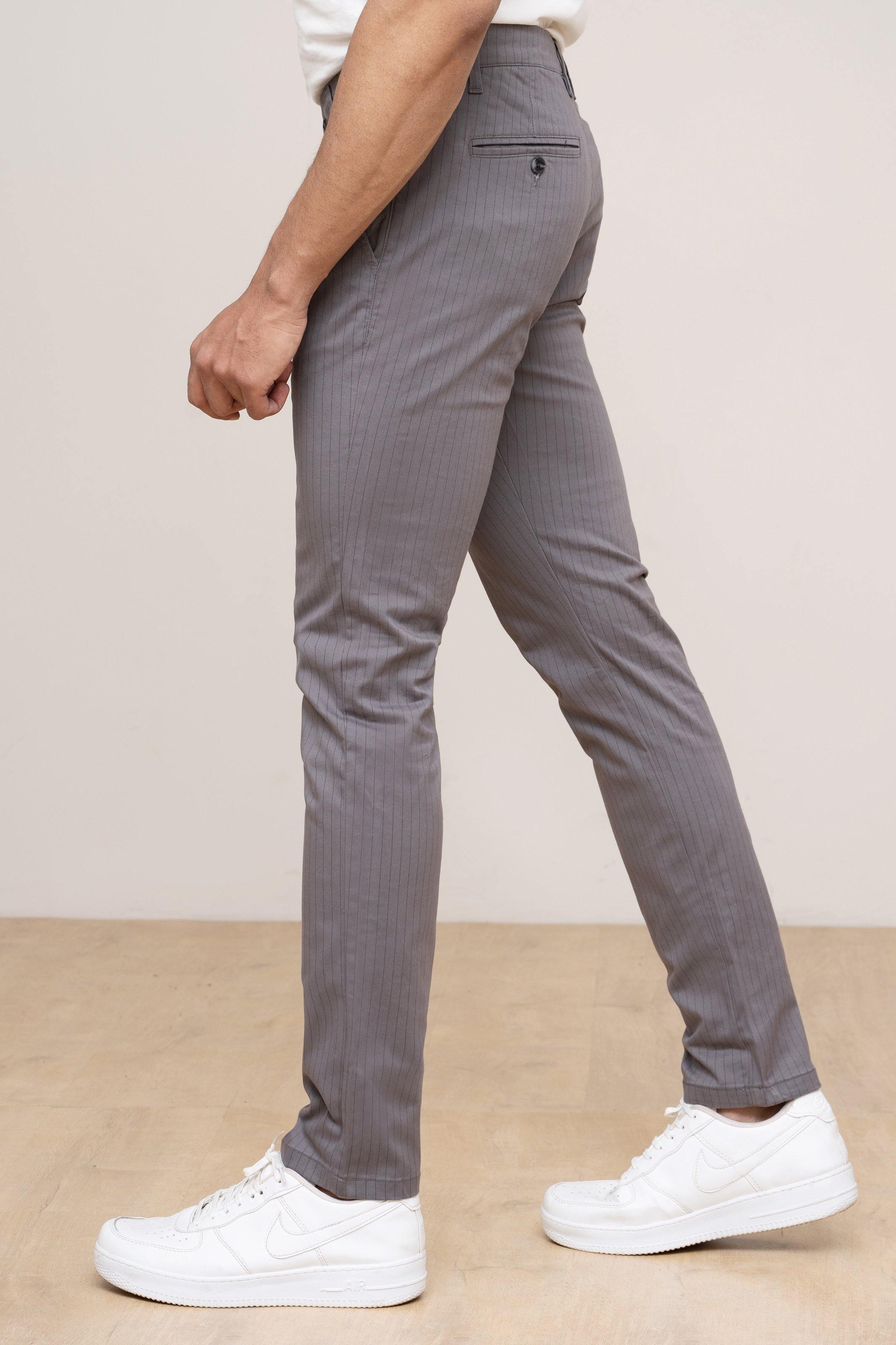 CASUAL PANT CROSS POCKET GREY at Charcoal Clothing