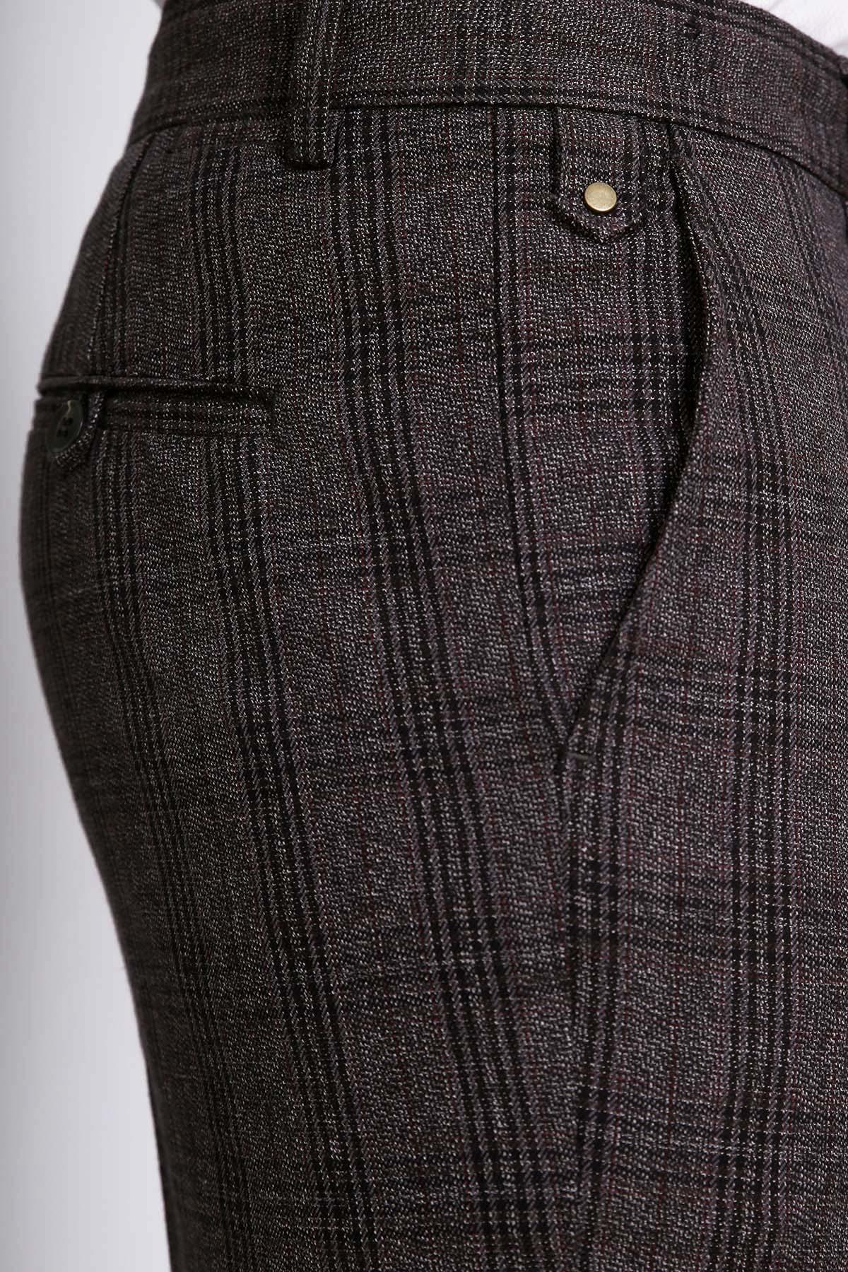 CASUAL PANT CROSS POCKET ITALIAN FIT DARK GREY at Charcoal Clothing