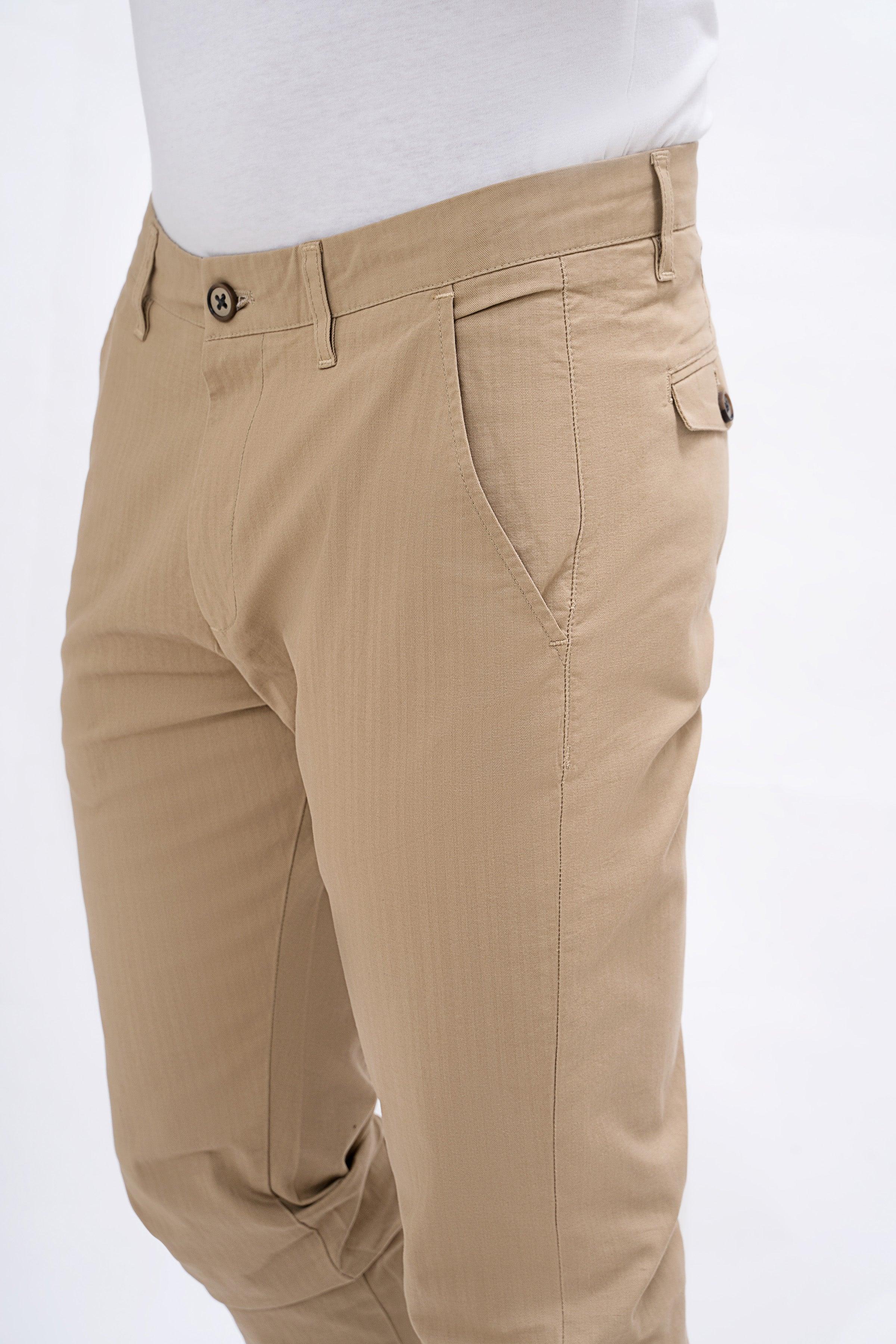 CASUAL PANT CROSS POCKET KHAKI at Charcoal Clothing