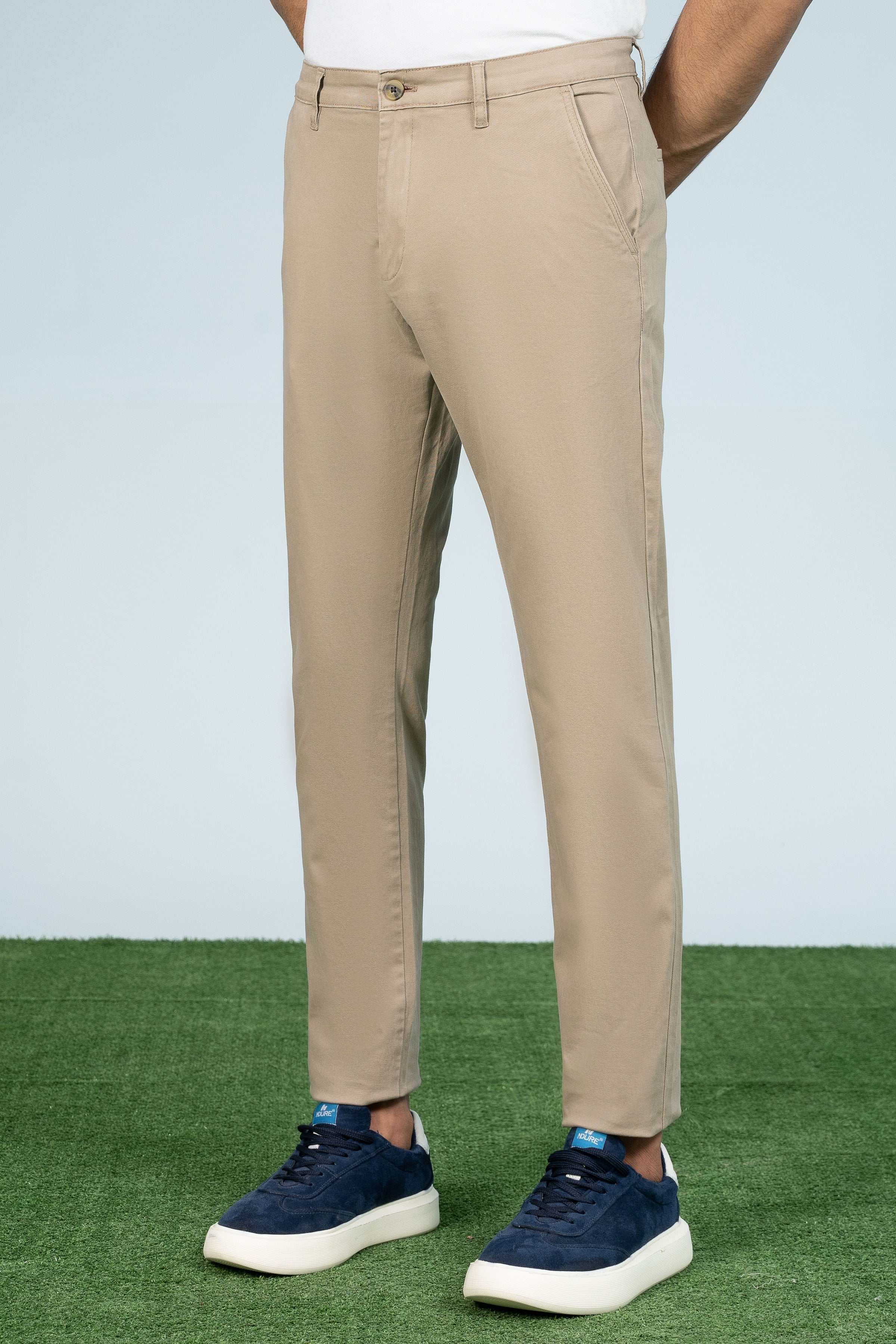CASUAL PANT CROSS POCKET KHAKI at Charcoal Clothing
