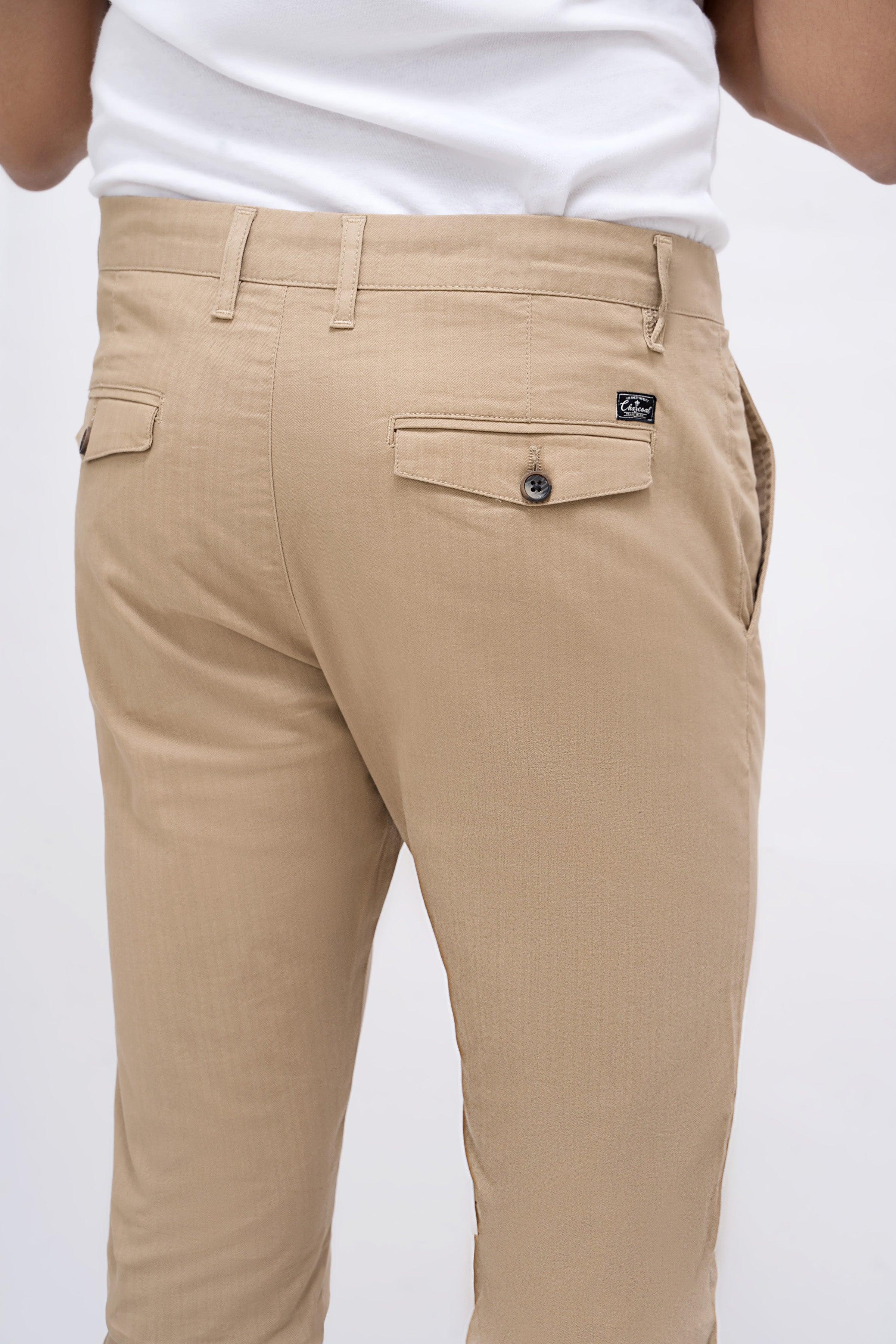 CASUAL PANT CROSS POCKET KHAKI at Charcoal Clothing