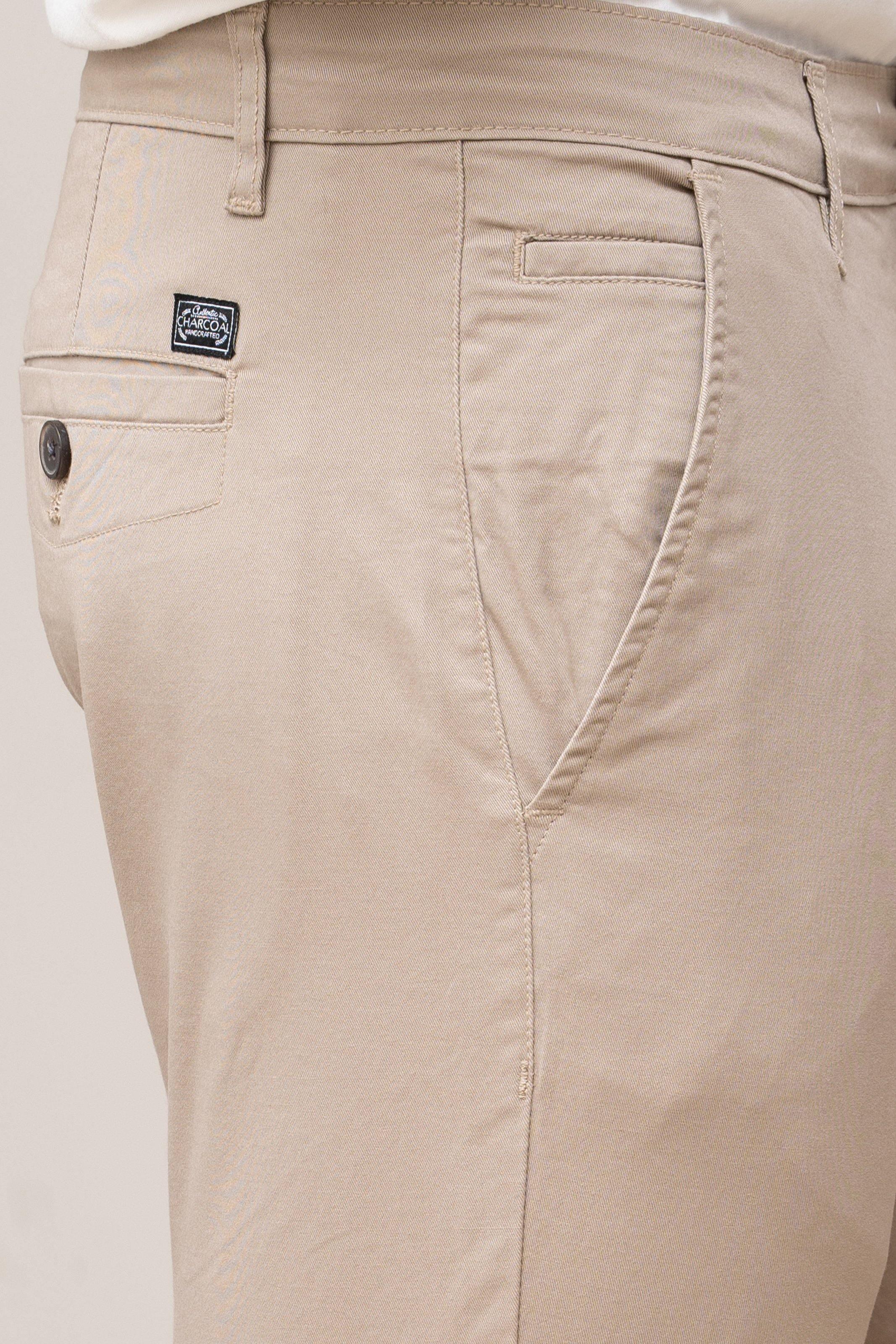 CASUAL PANT CROSS POCKET LIGHT KHAKI at Charcoal Clothing