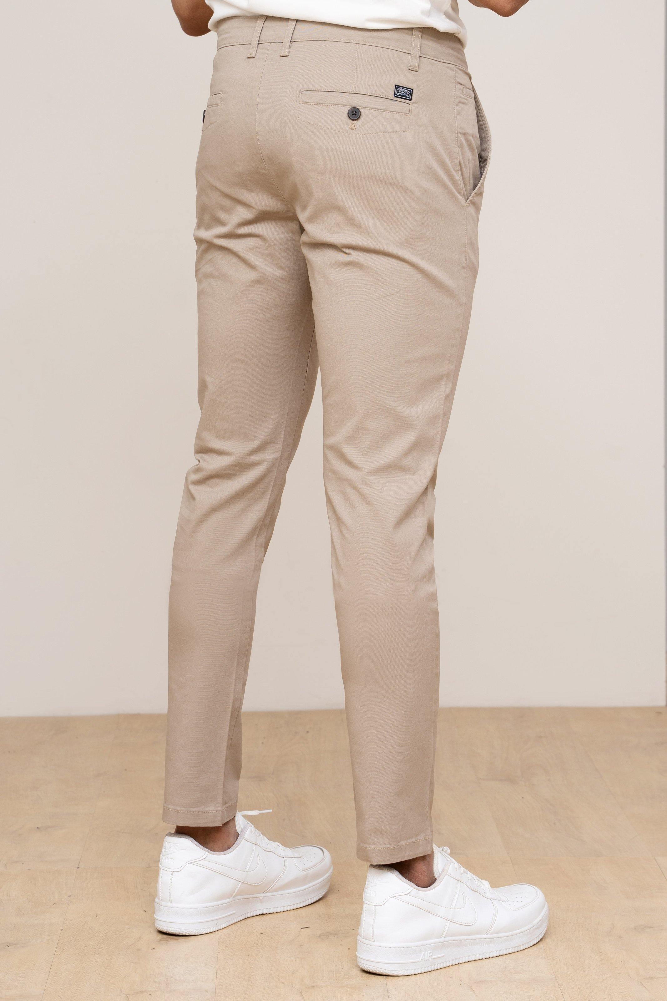 CASUAL PANT CROSS POCKET LIGHT KHAKI at Charcoal Clothing