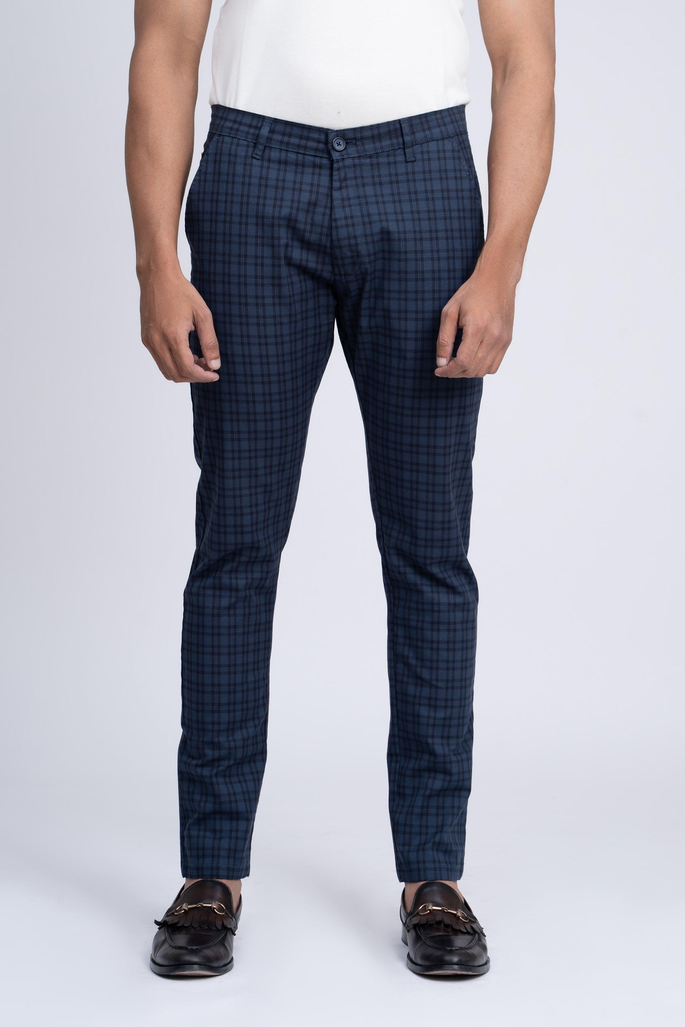 CASUAL PANT CROSS POCKET NAVY BLACK at Charcoal Clothing