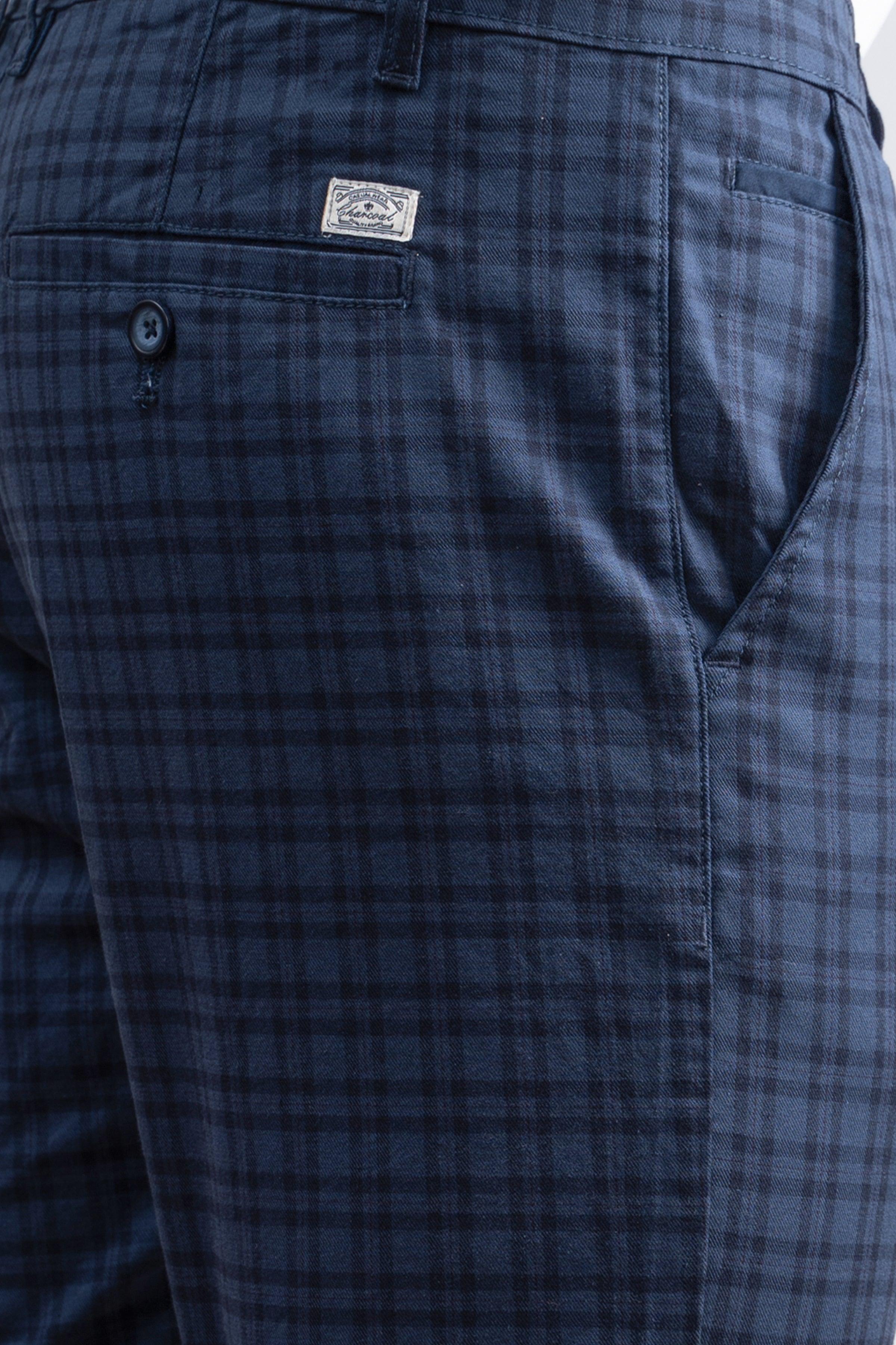 CASUAL PANT CROSS POCKET NAVY BLACK at Charcoal Clothing