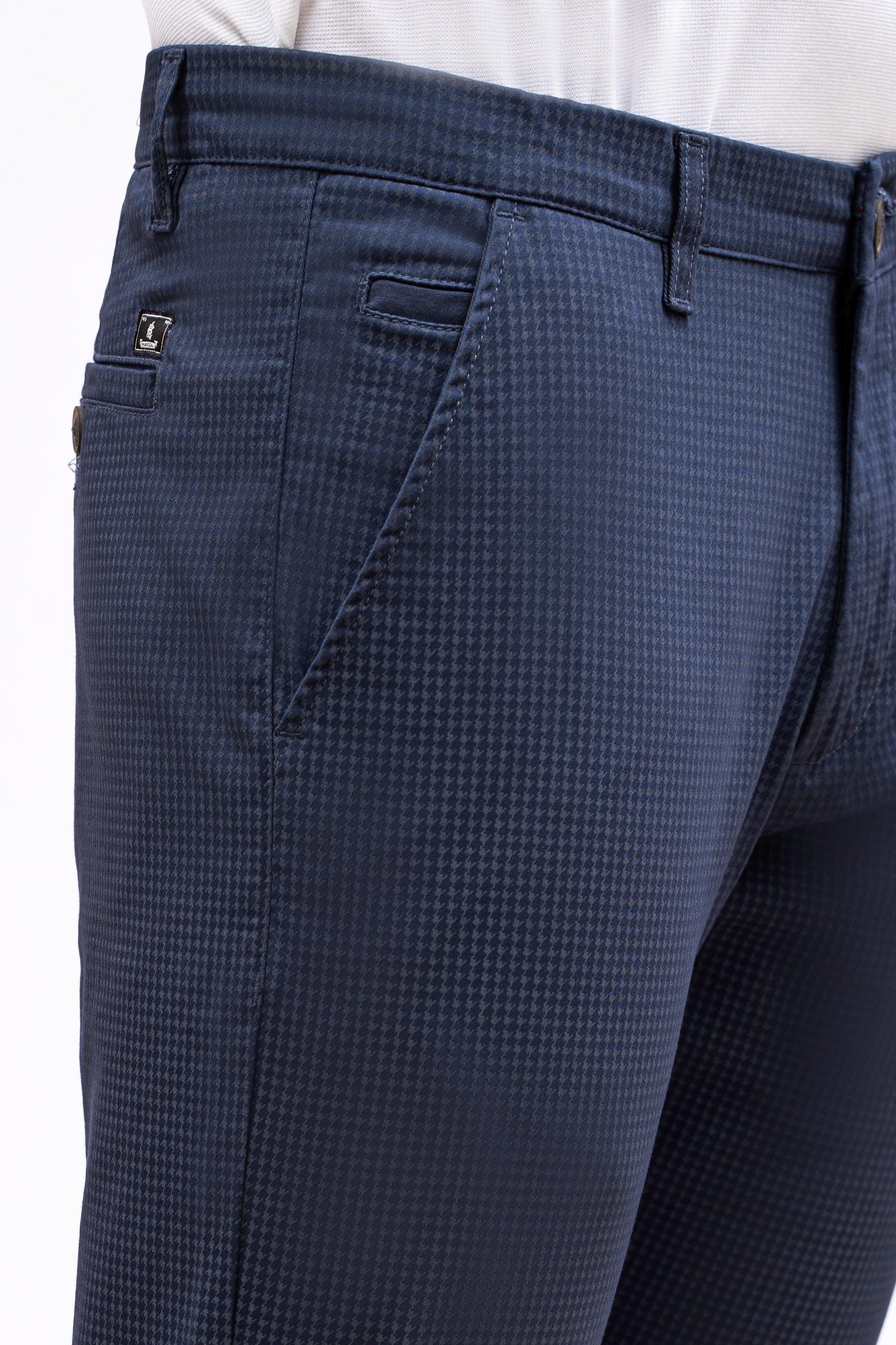 CASUAL PANT CROSS POCKET NAVY BLUE at Charcoal Clothing