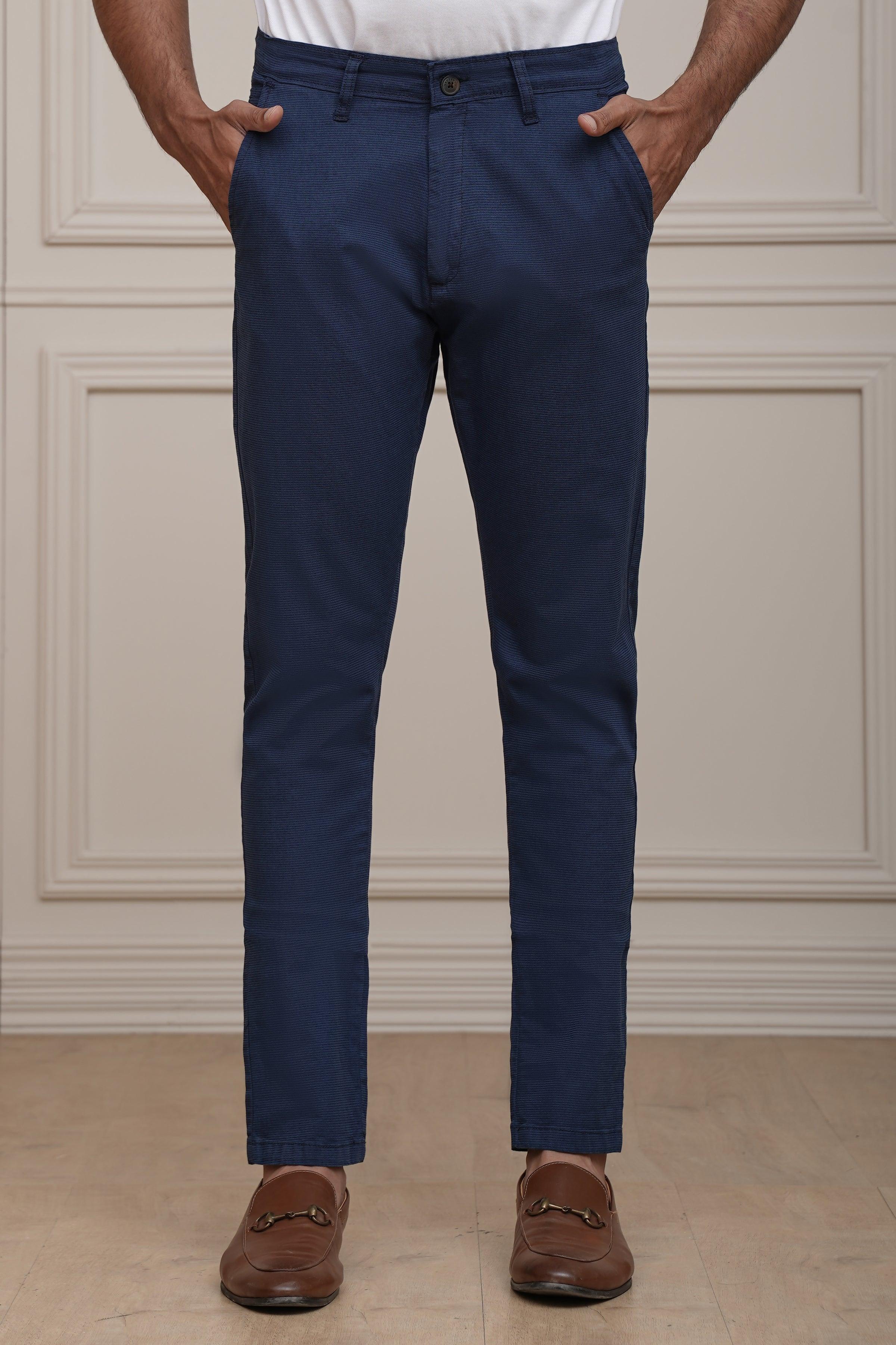 CASUAL PANT CROSS POCKET NAVY at Charcoal Clothing