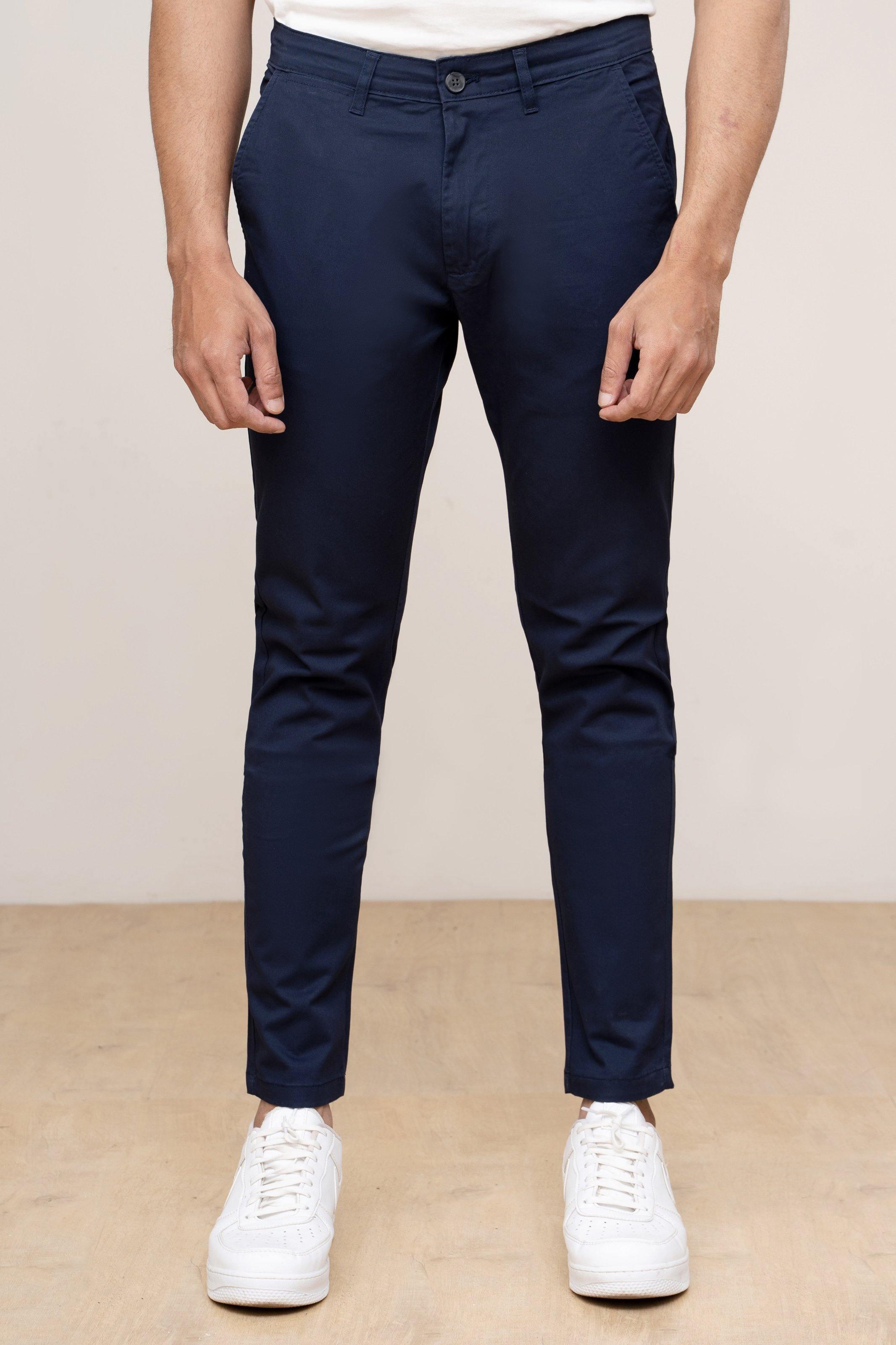 CASUAL PANT CROSS POCKET NAVY at Charcoal Clothing