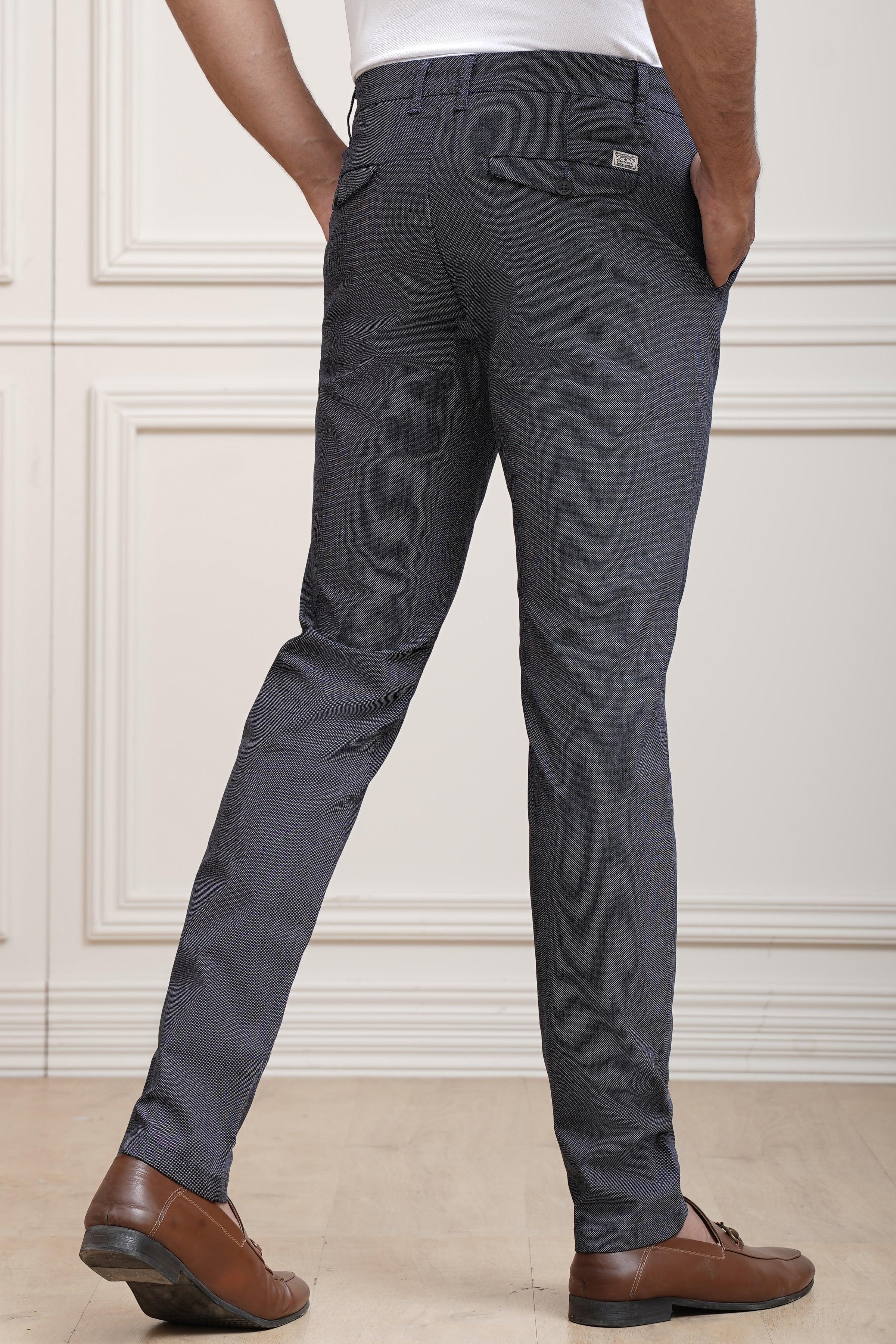 CASUAL PANT CROSS POCKET NAVY at Charcoal Clothing