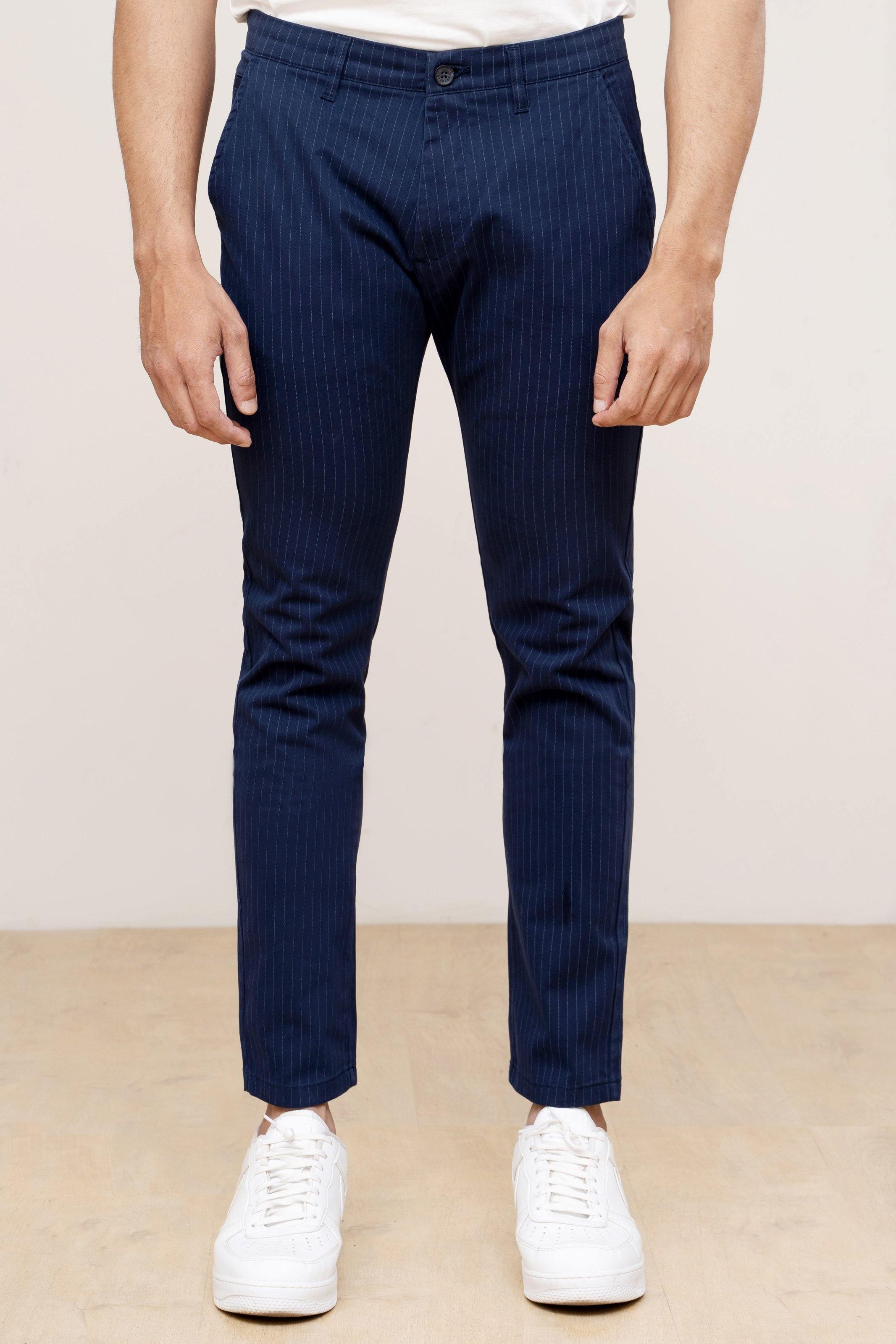 CASUAL PANT CROSS POCKET NAVY at Charcoal Clothing