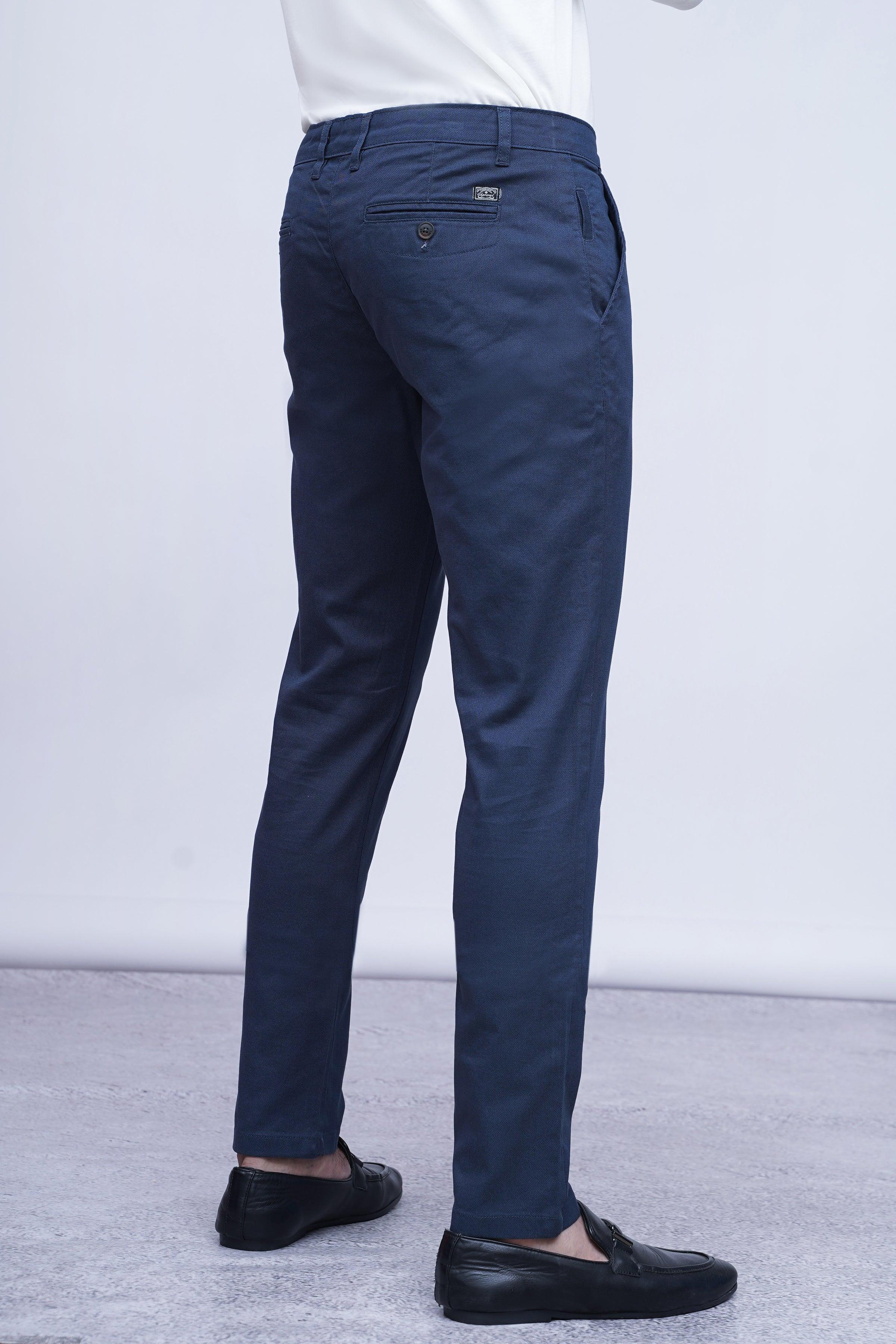 CASUAL PANT CROSS POCKET NAVY at Charcoal Clothing