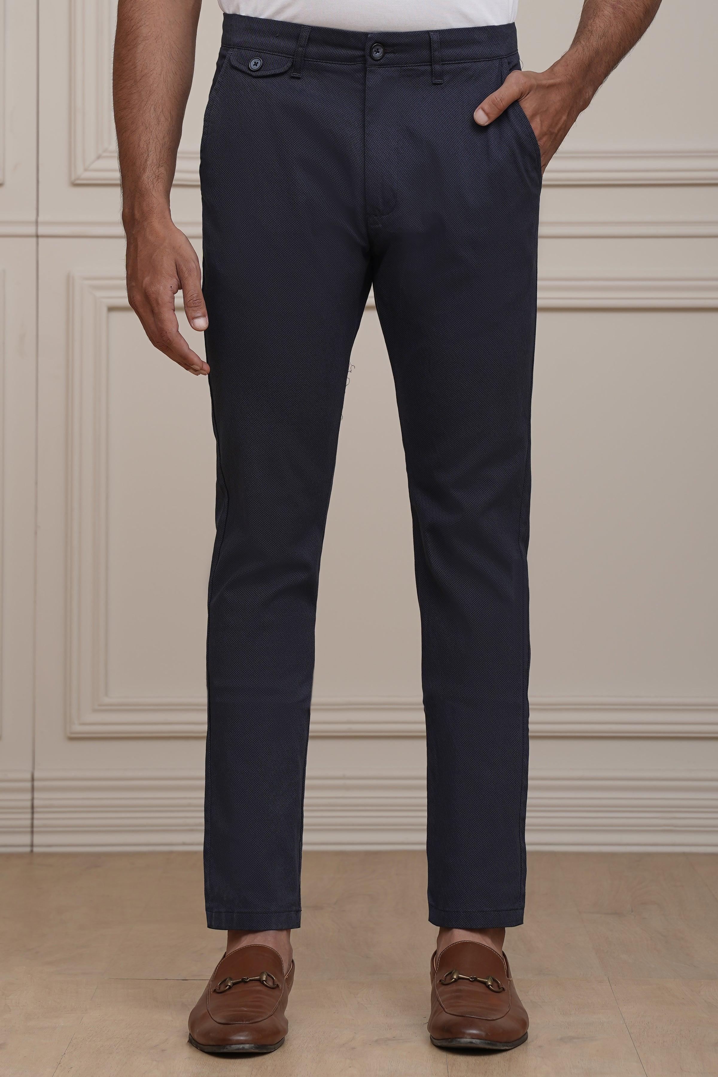 CASUAL PANT CROSS POCKET NAVY at Charcoal Clothing