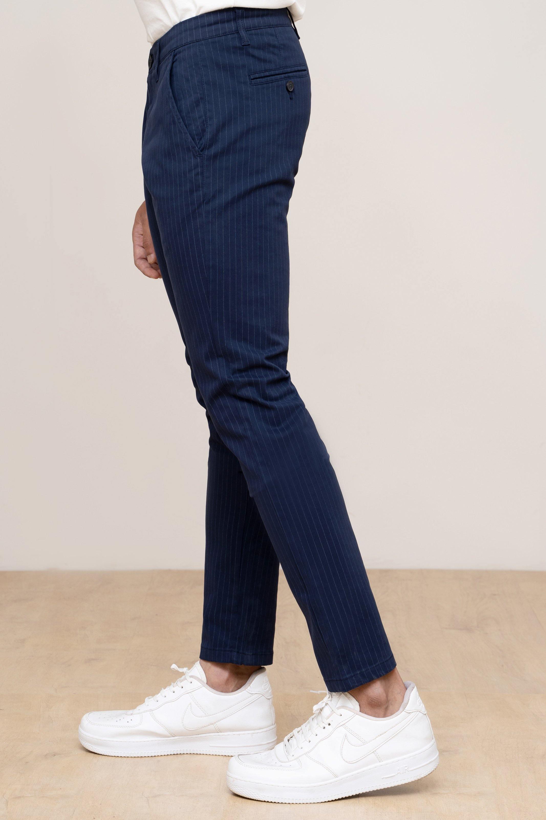 CASUAL PANT CROSS POCKET NAVY at Charcoal Clothing
