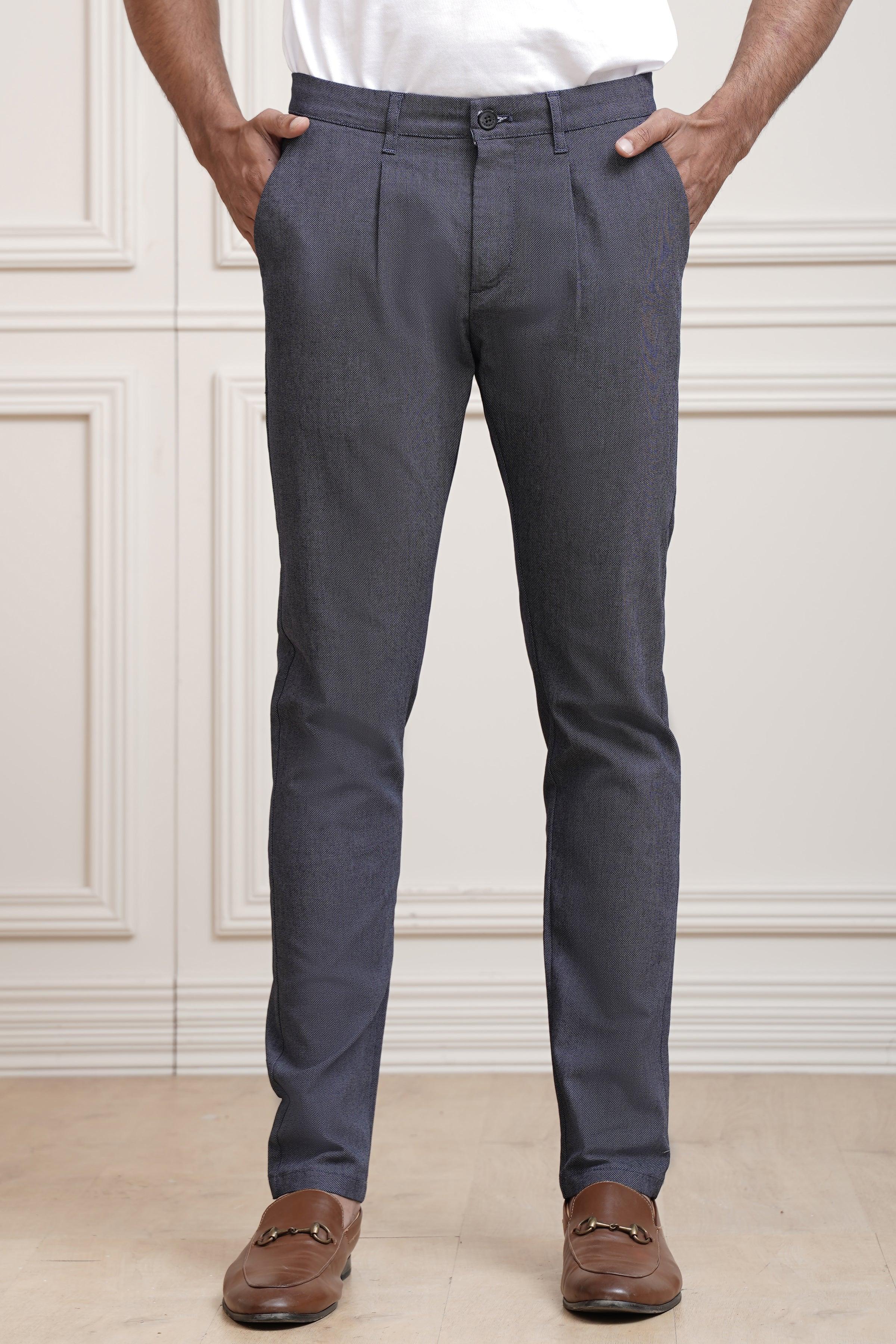 CASUAL PANT CROSS POCKET NAVY at Charcoal Clothing