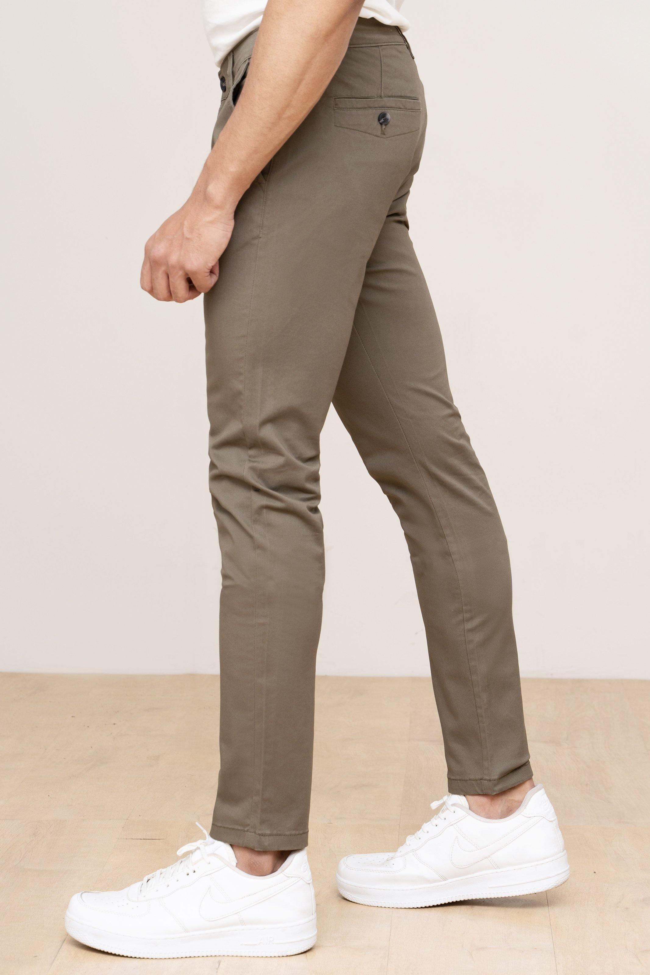 CASUAL PANT CROSS POCKET OLIVE at Charcoal Clothing