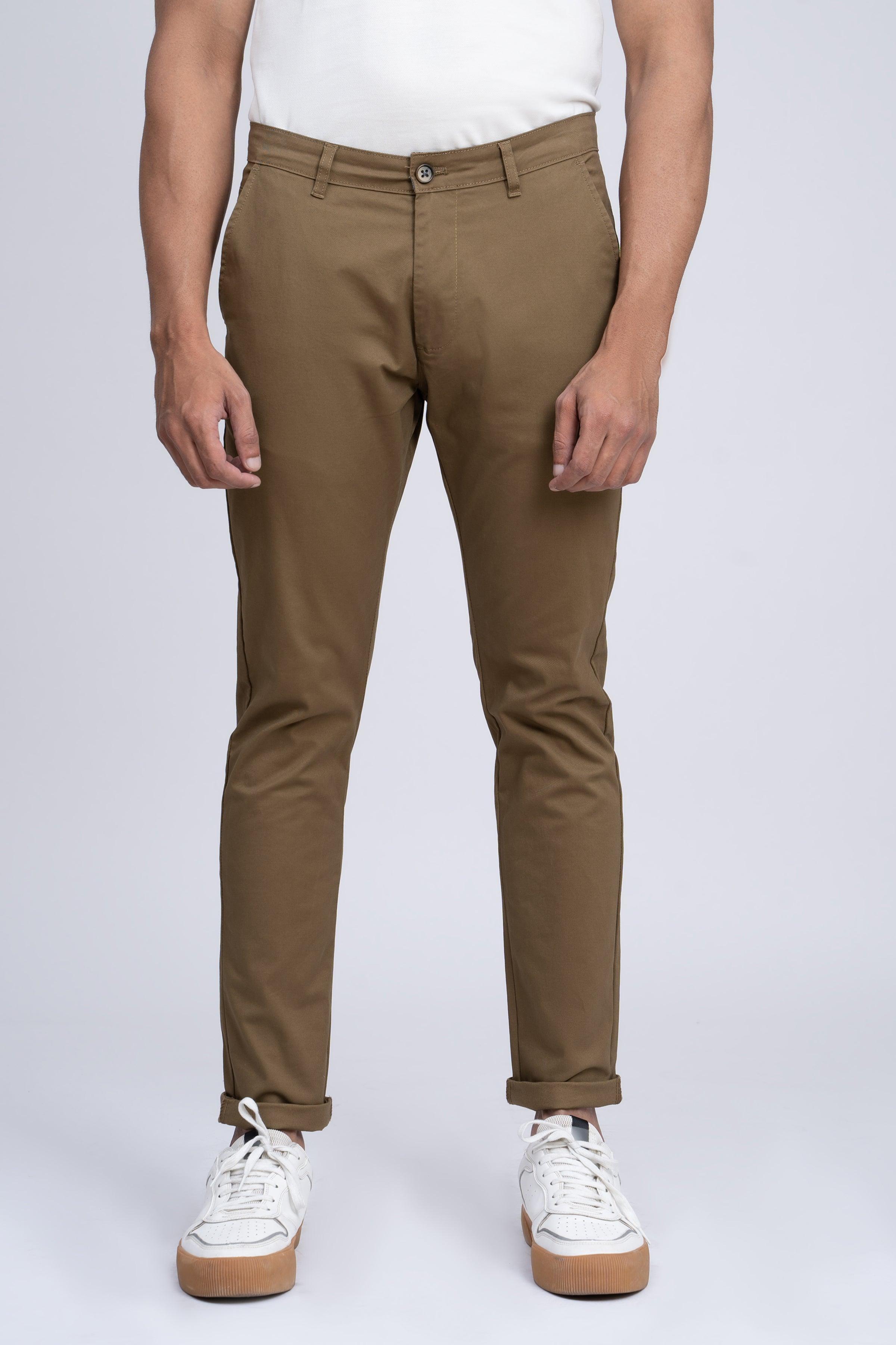 CASUAL PANT CROSS POCKET WITH FLAP DARK KHAKI at Charcoal Clothing