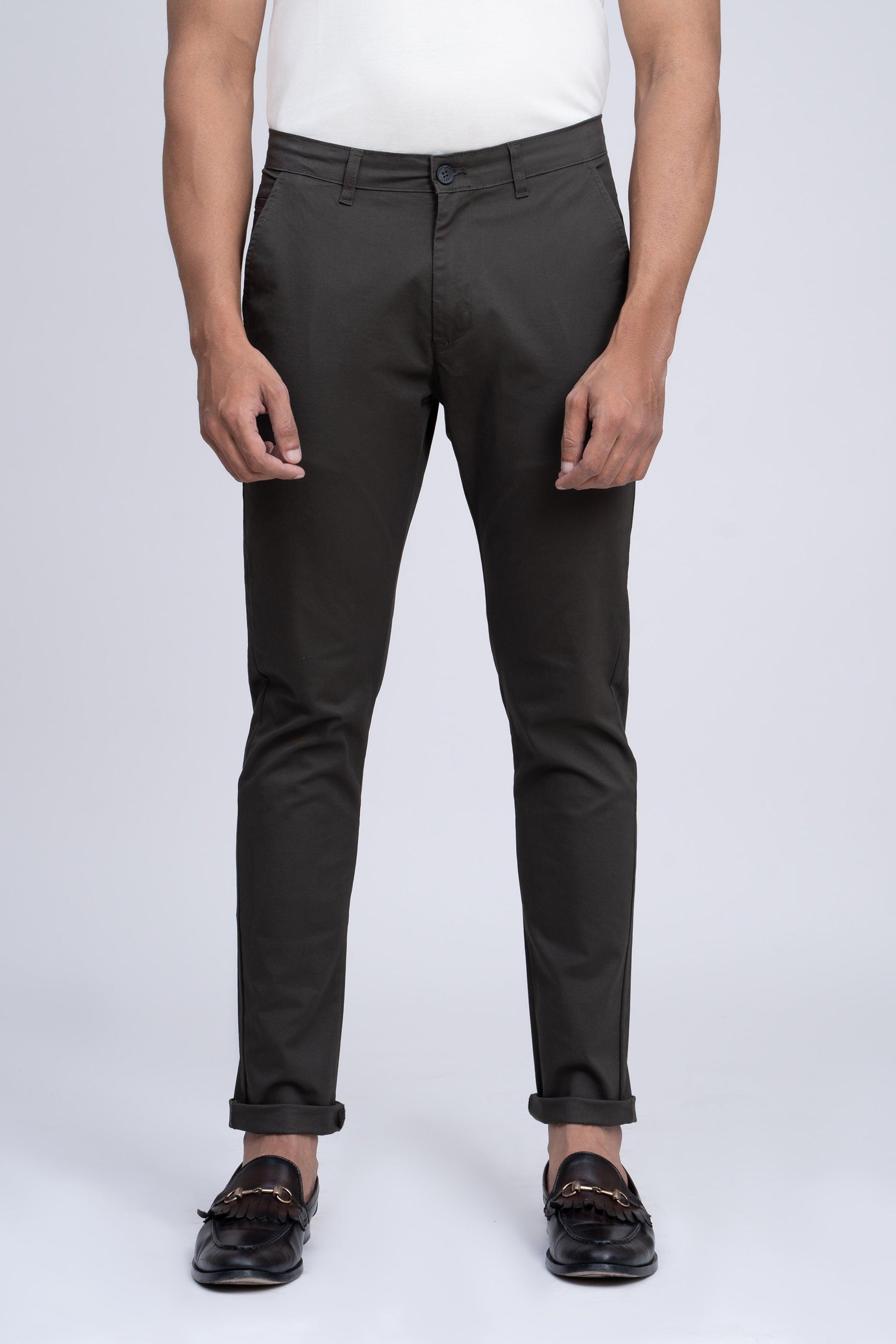 CASUAL PANT CROSS POCKET WITH FLAP DARK OLIVE at Charcoal Clothing