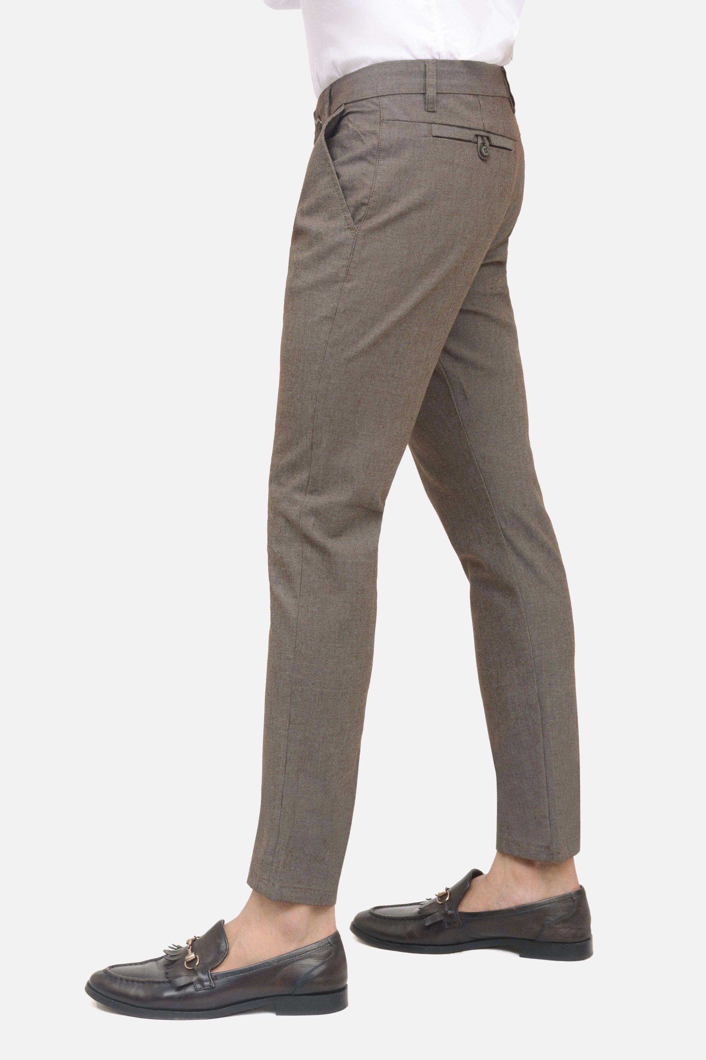 CASUAL PANT DARK BROWN at Charcoal Clothing