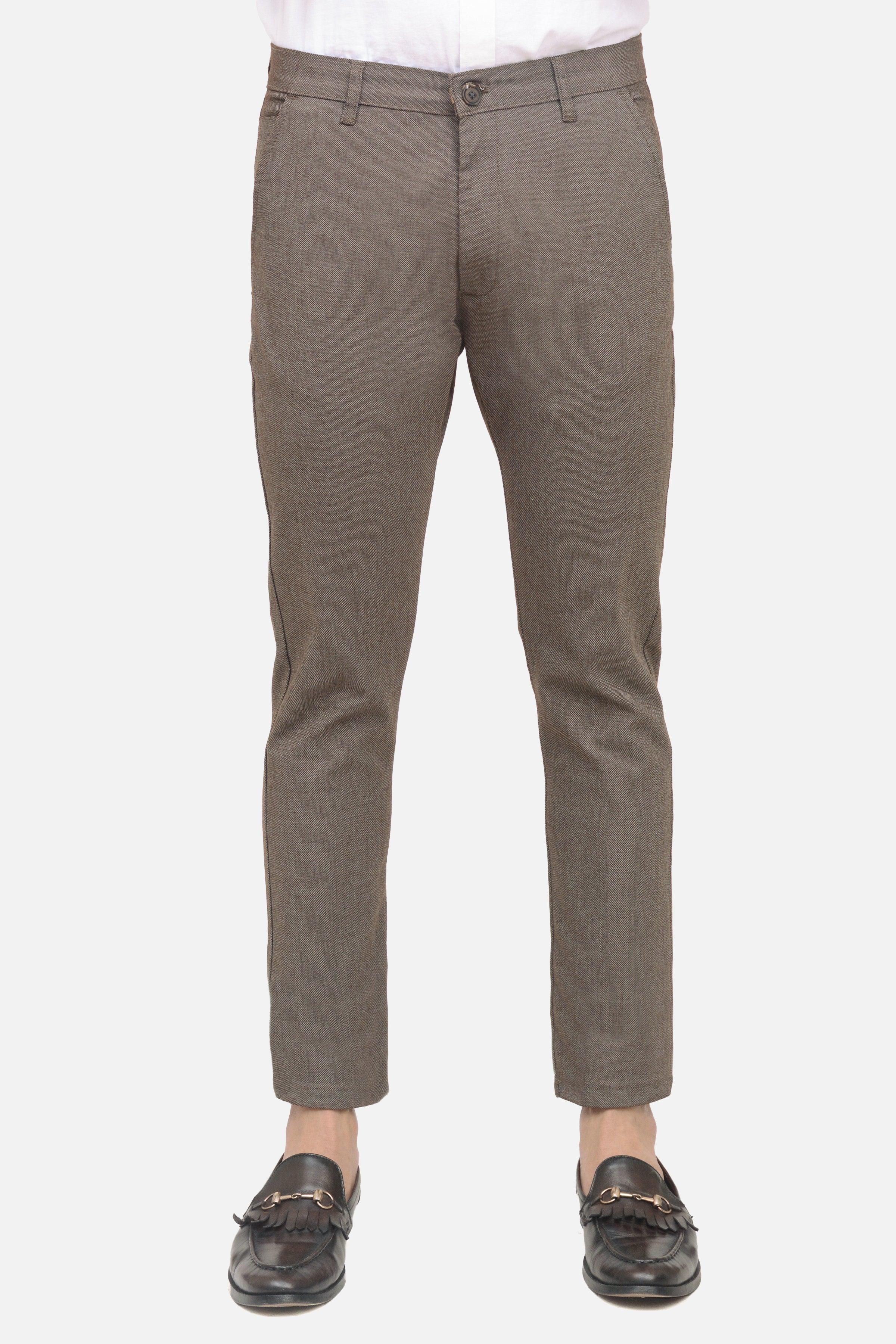 CASUAL PANT DARK BROWN at Charcoal Clothing