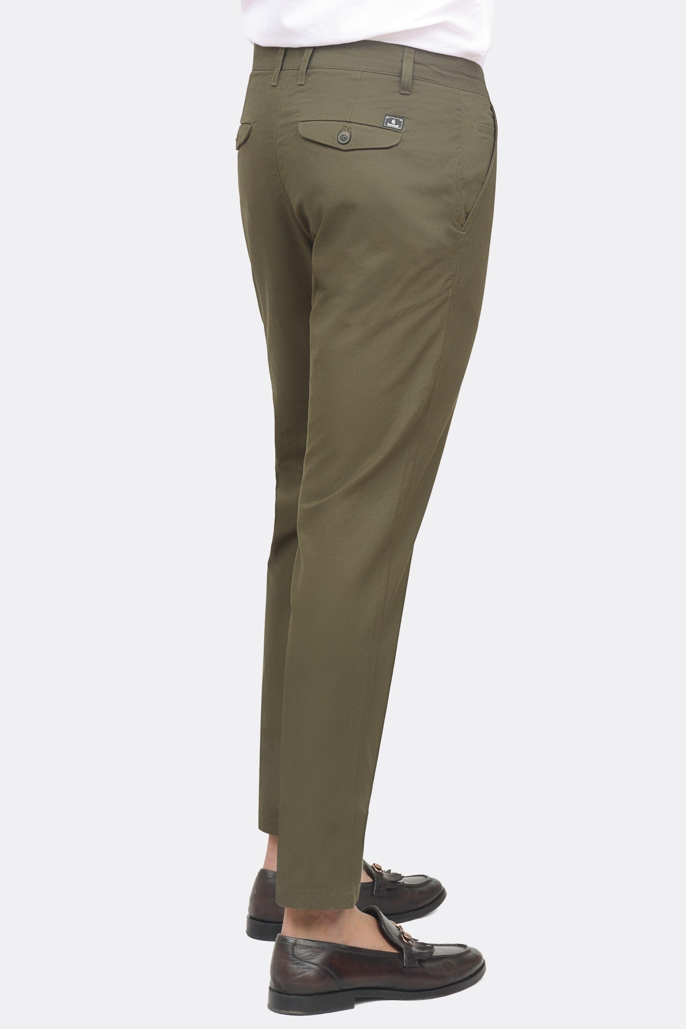 CASUAL PANT DARK OLIVE at Charcoal Clothing