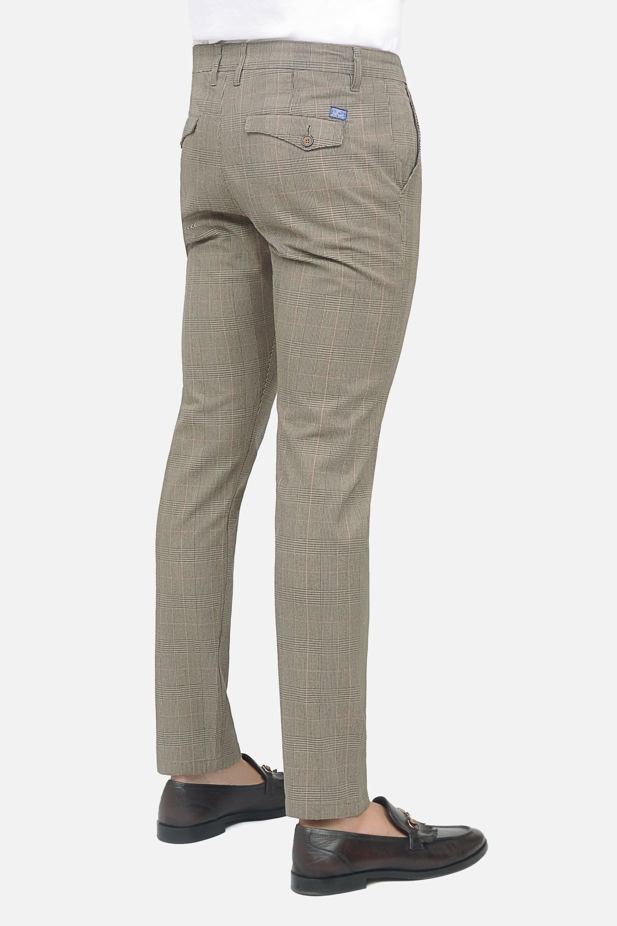 CASUAL PANT KHAKI BLACK at Charcoal Clothing