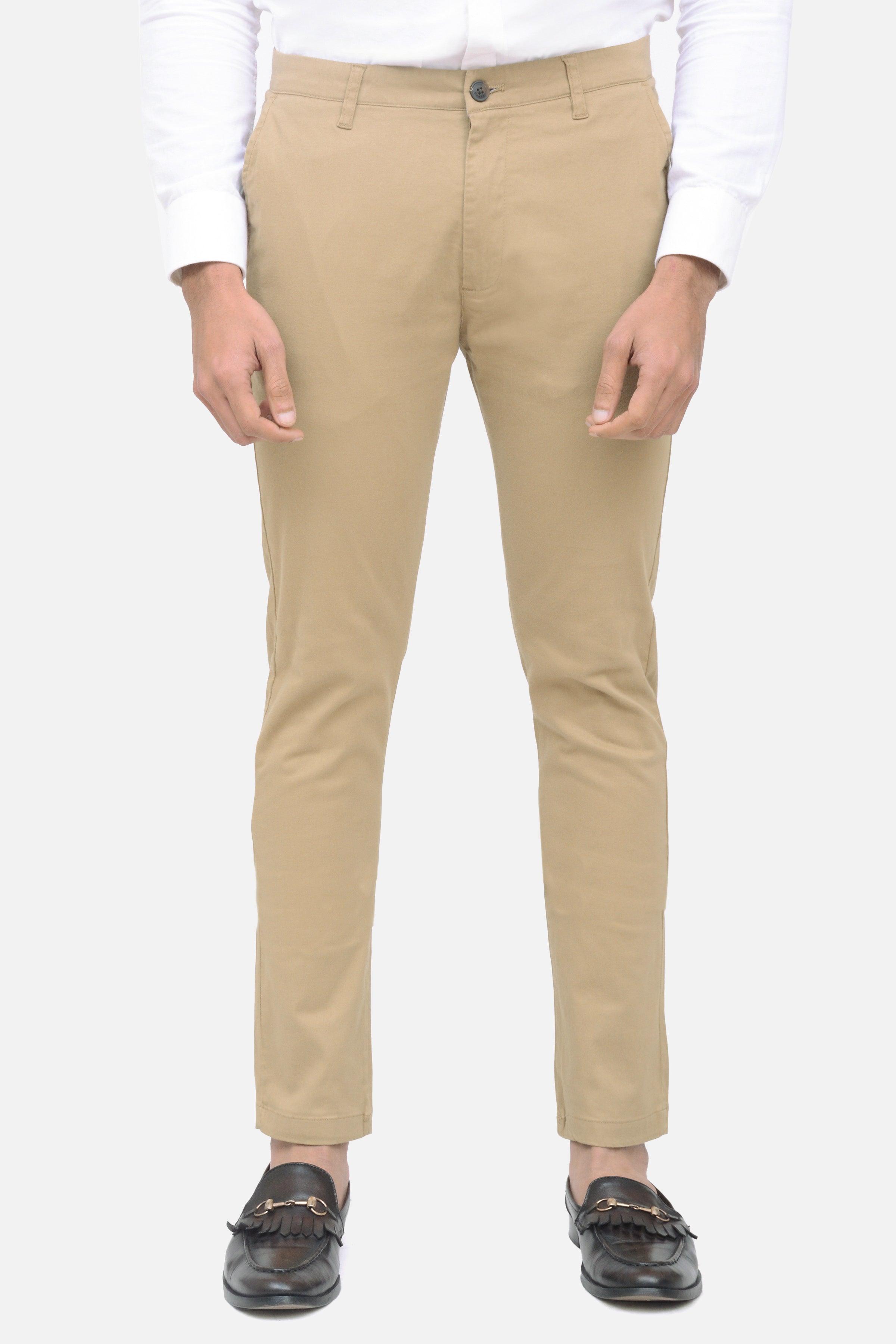 CASUAL PANT LIGHT KHAKI at Charcoal Clothing