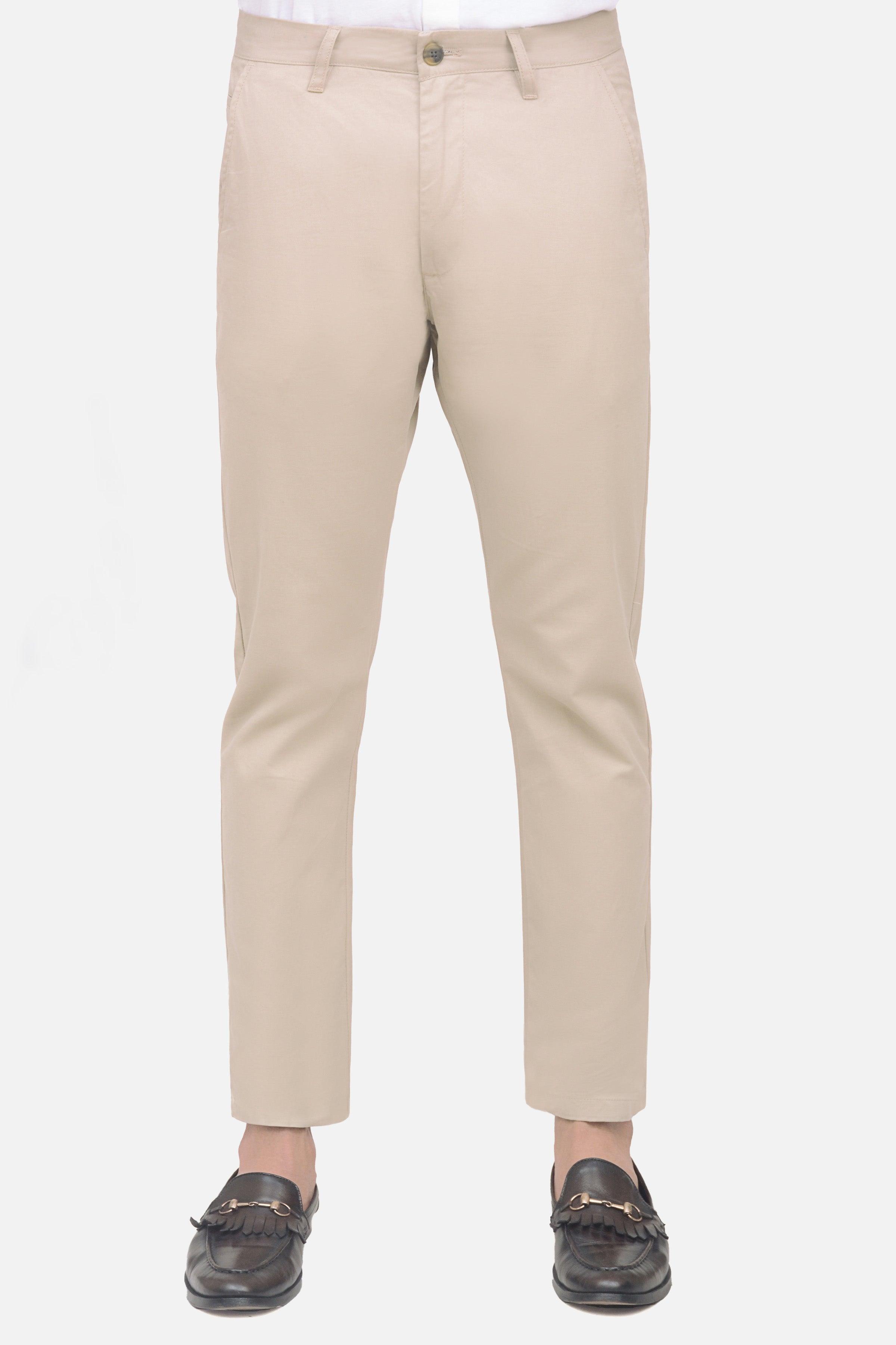 CASUAL PANT LIGHT KHAKI at Charcoal Clothing