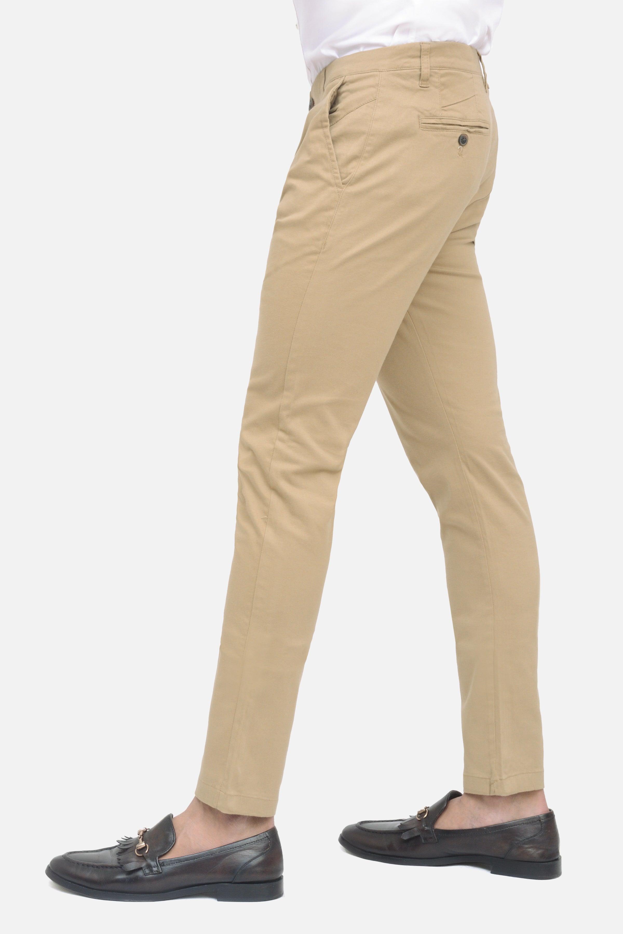 CASUAL PANT LIGHT KHAKI at Charcoal Clothing