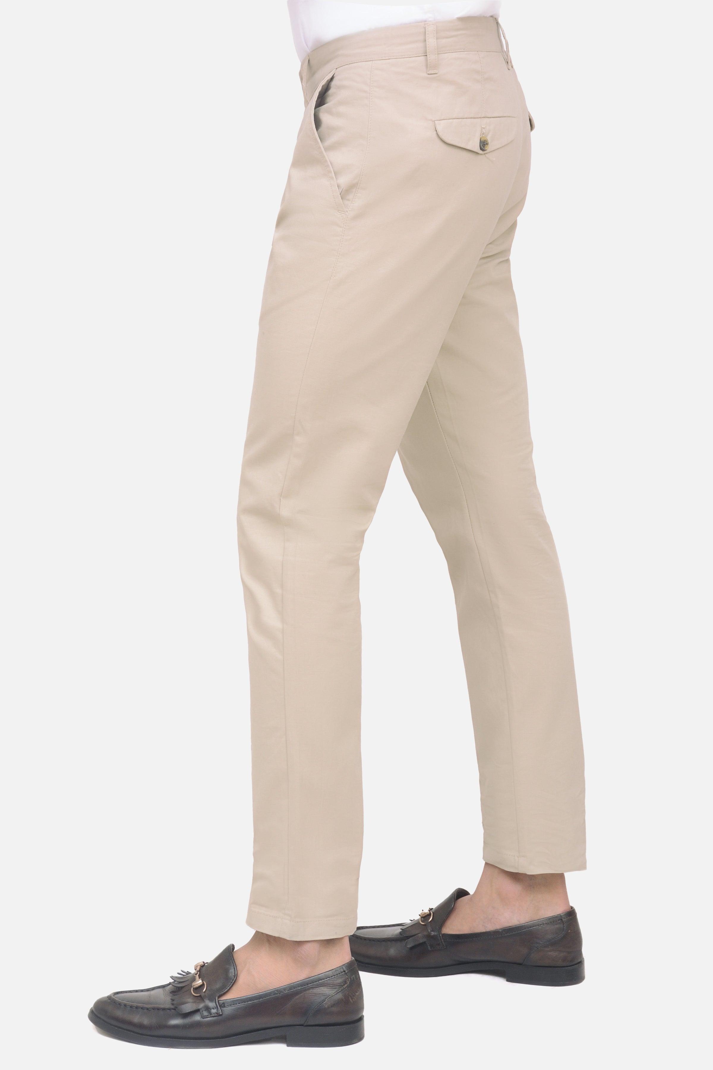 CASUAL PANT LIGHT KHAKI at Charcoal Clothing
