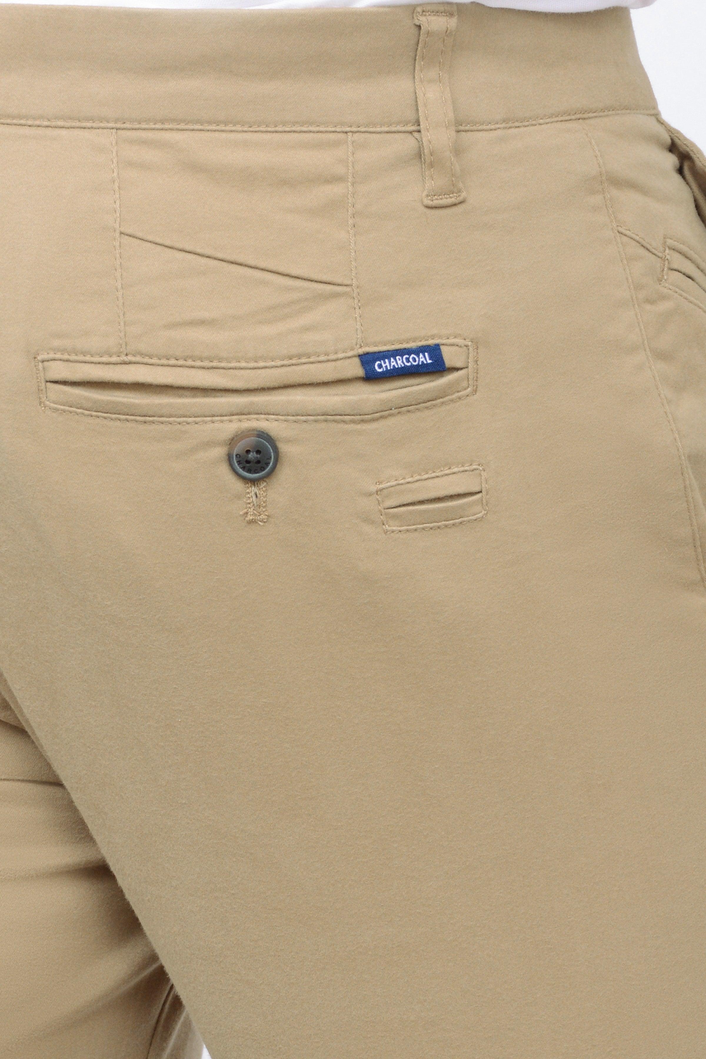 CASUAL PANT LIGHT KHAKI at Charcoal Clothing