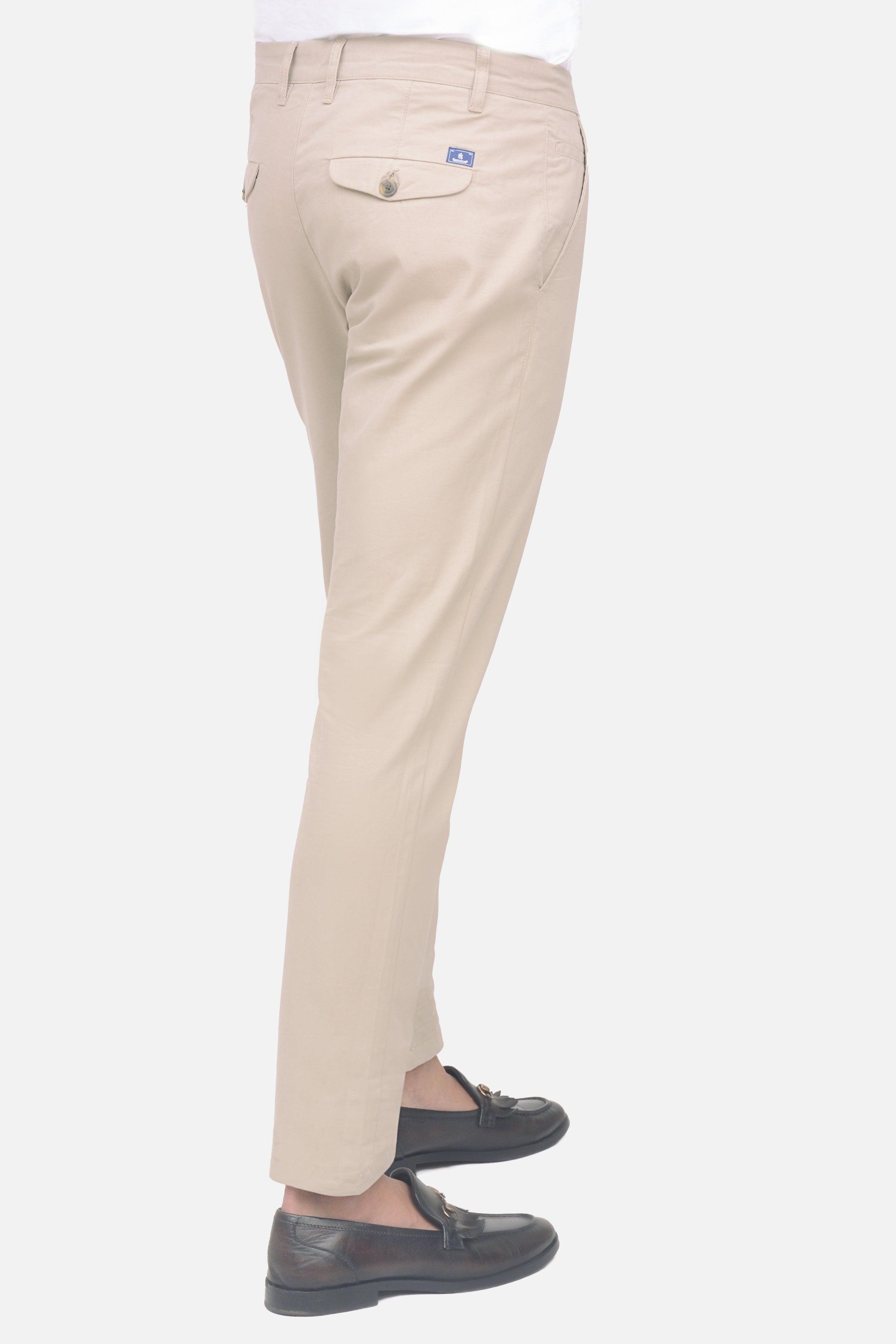 CASUAL PANT LIGHT KHAKI at Charcoal Clothing