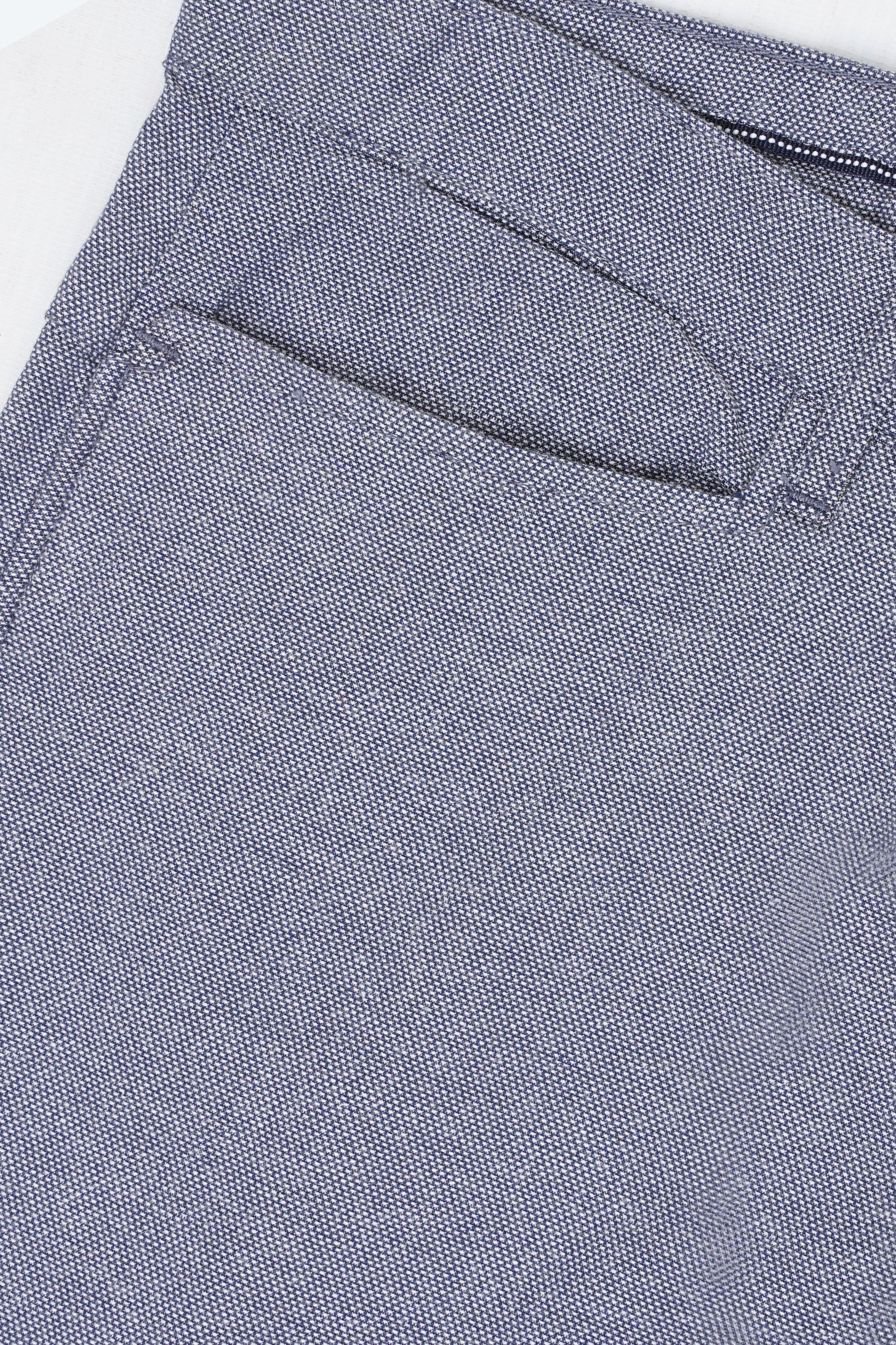CASUAL PANT WHITE NAVY at Charcoal Clothing