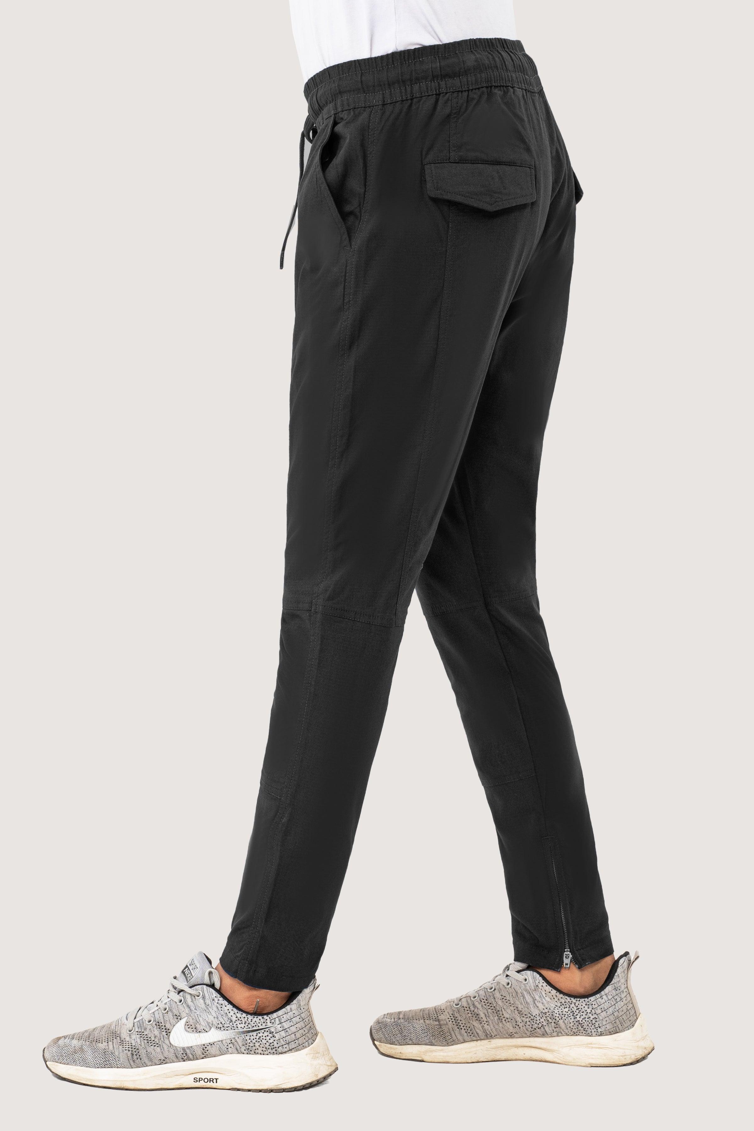 CASUAL RIPSTOP TROUSER BLACK at Charcoal Clothing