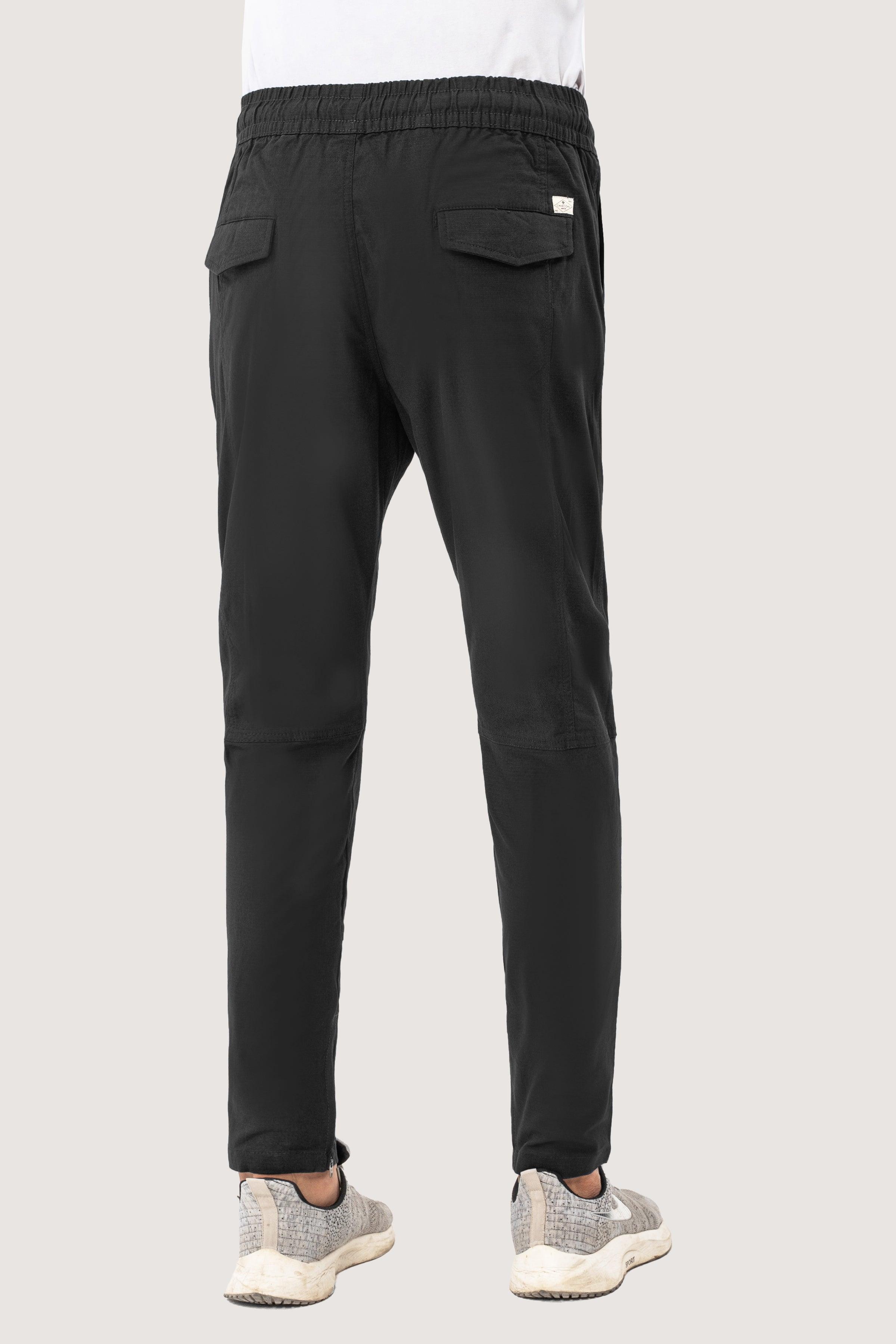CASUAL RIPSTOP TROUSER BLACK at Charcoal Clothing